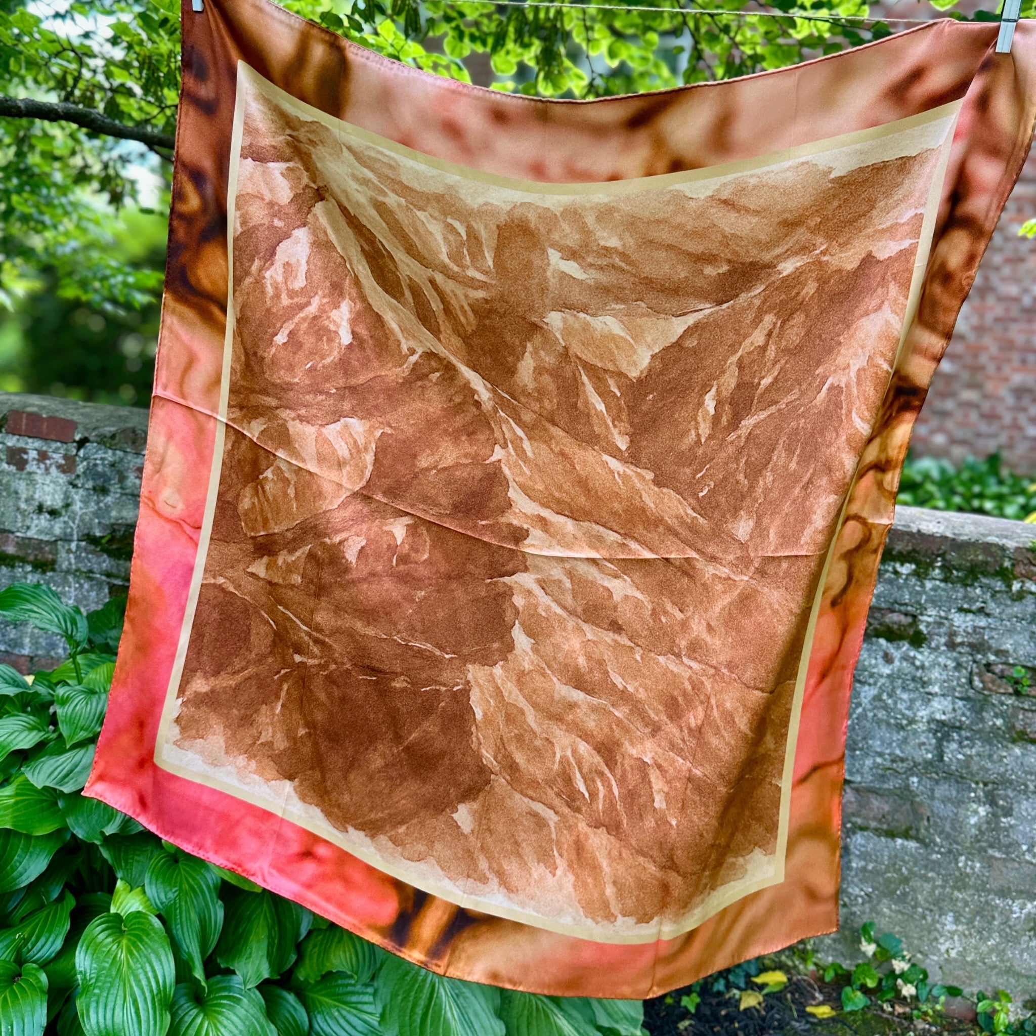 Absaroka — A View from Above Silk Scarf - Bridger Leather