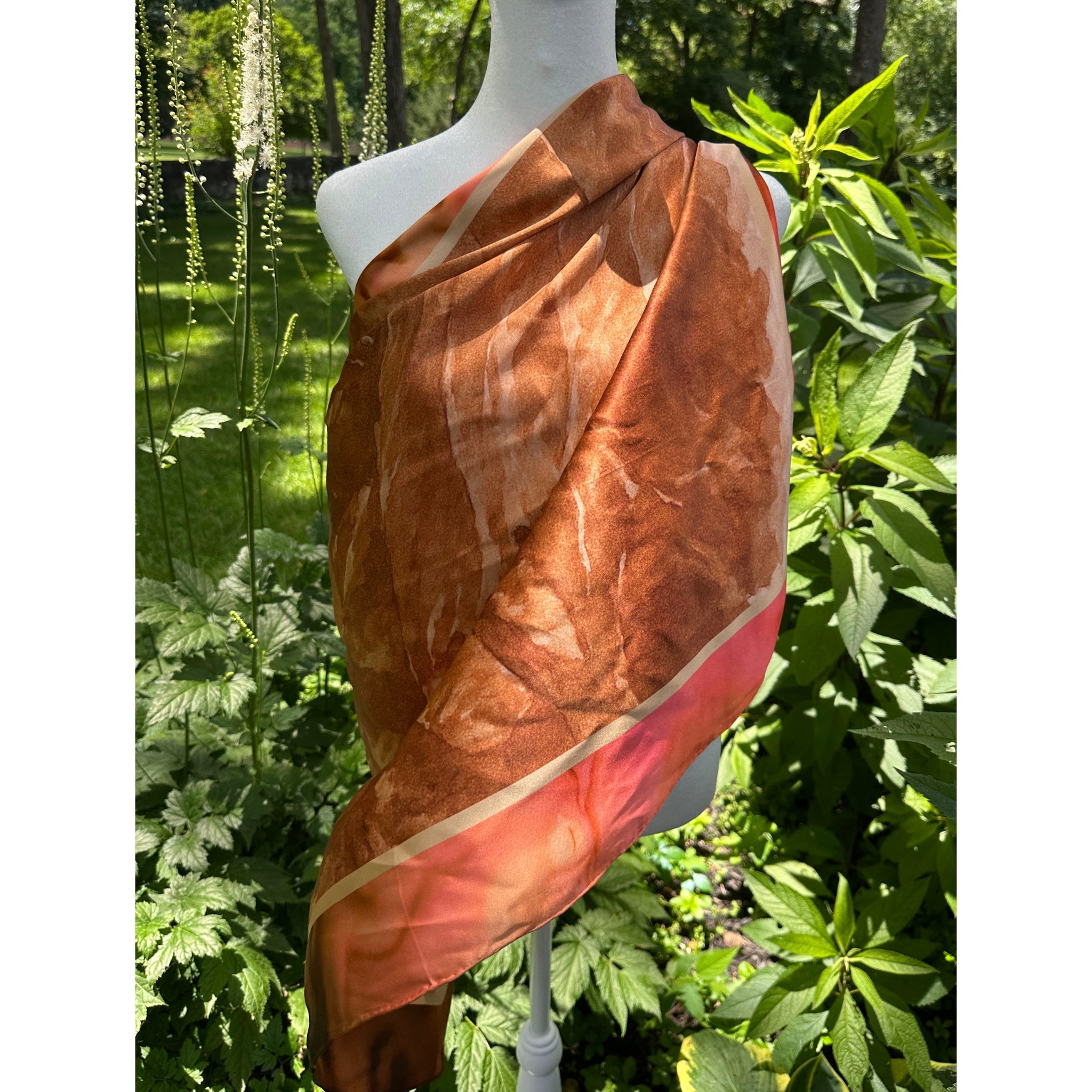 Absaroka — A View from Above Silk Scarf - Bridger Leather