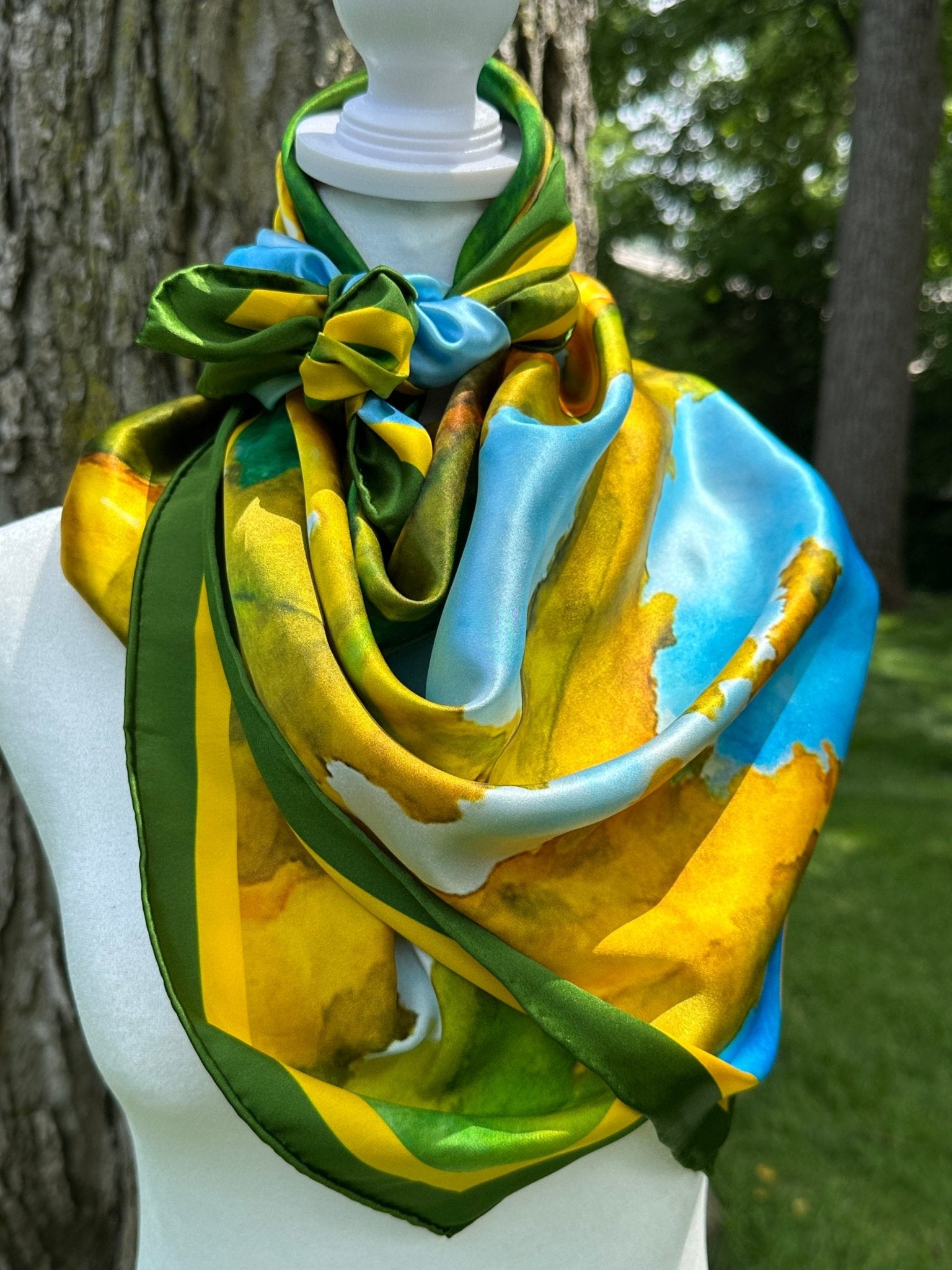 Anza-Borrego Desert — Reaching for Sky Silk Scarf - Scarves - Bridger Leather