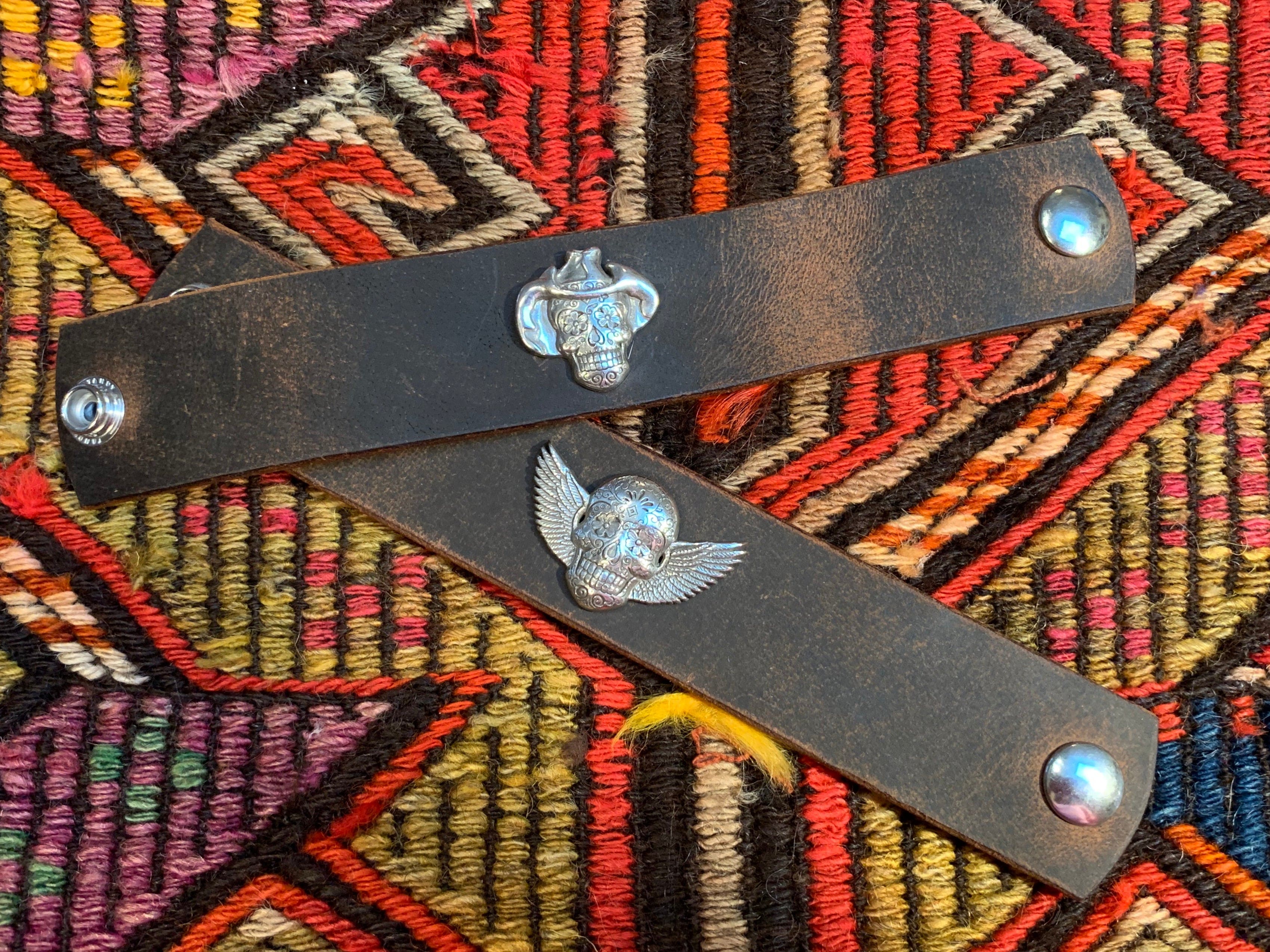 Bridger Leather Cuff Bracelet Cinco de Mayo Leather Cuffs