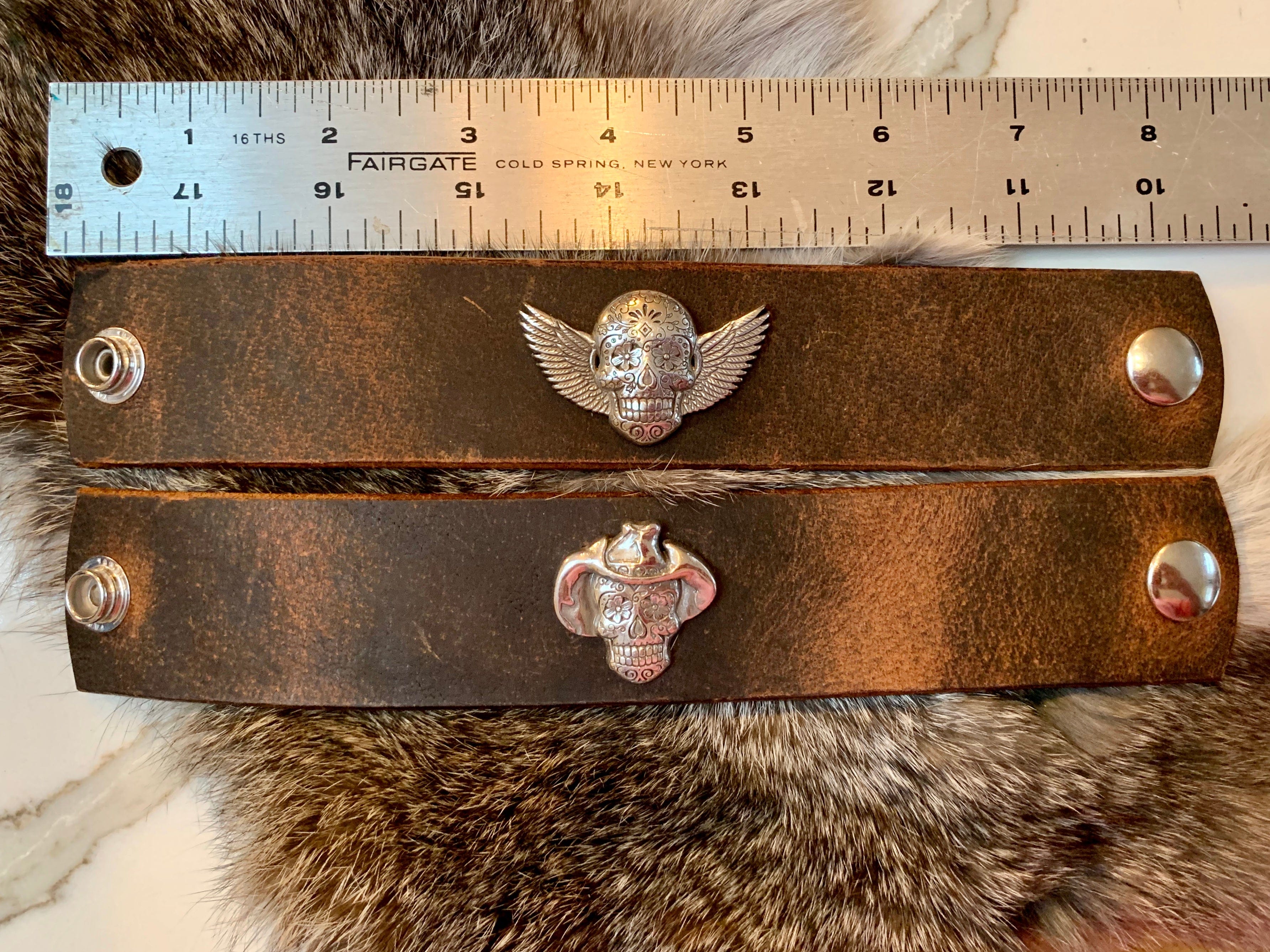 Bridger Leather Cuff Bracelet Cinco de Mayo Leather Cuffs