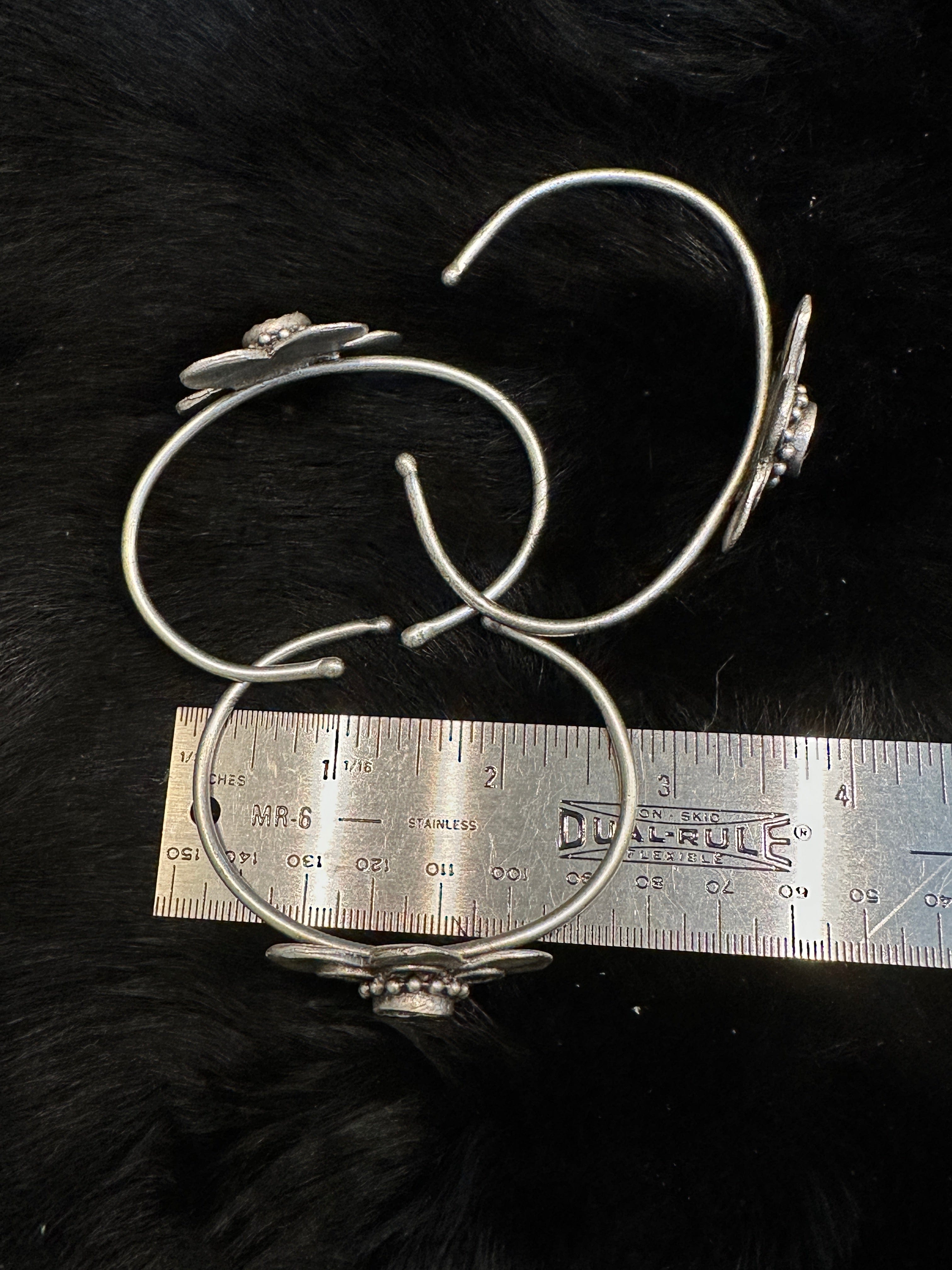 Bridger Leather Cuff Bracelet Flower Bracelet