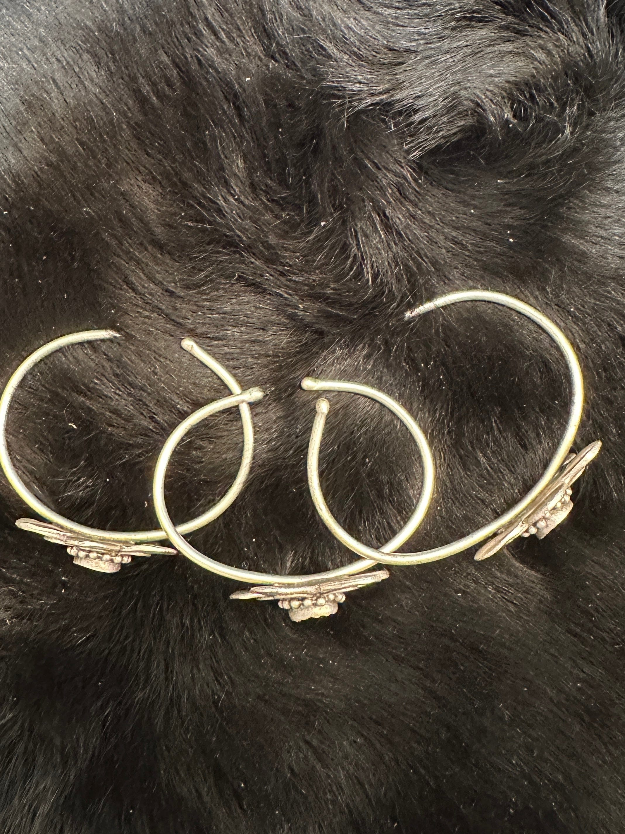 Bridger Leather Cuff Bracelet Flower Bracelet