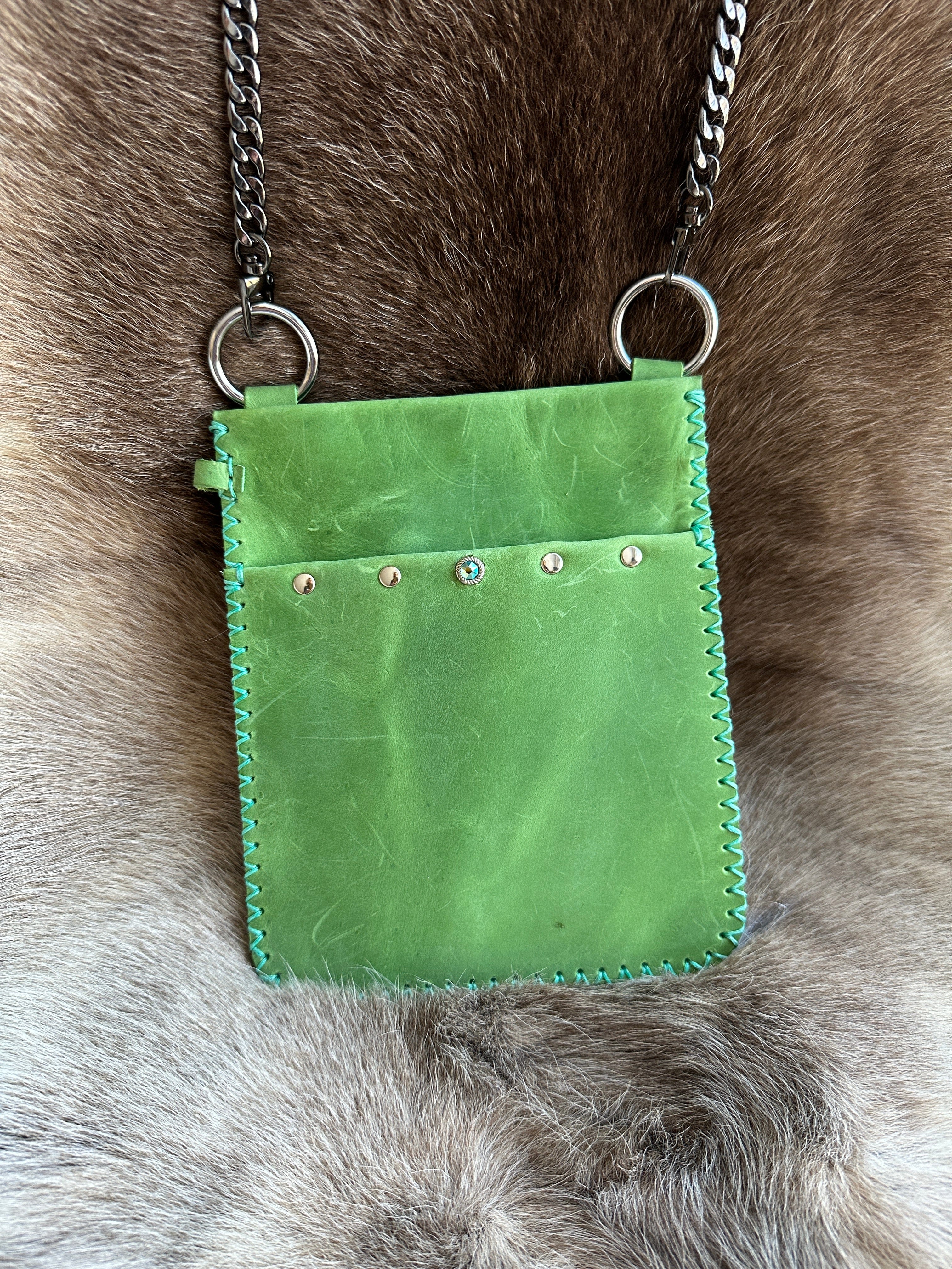 Bridger Leather Crossbody Bag Green Last Call Sale: Cathay Mini