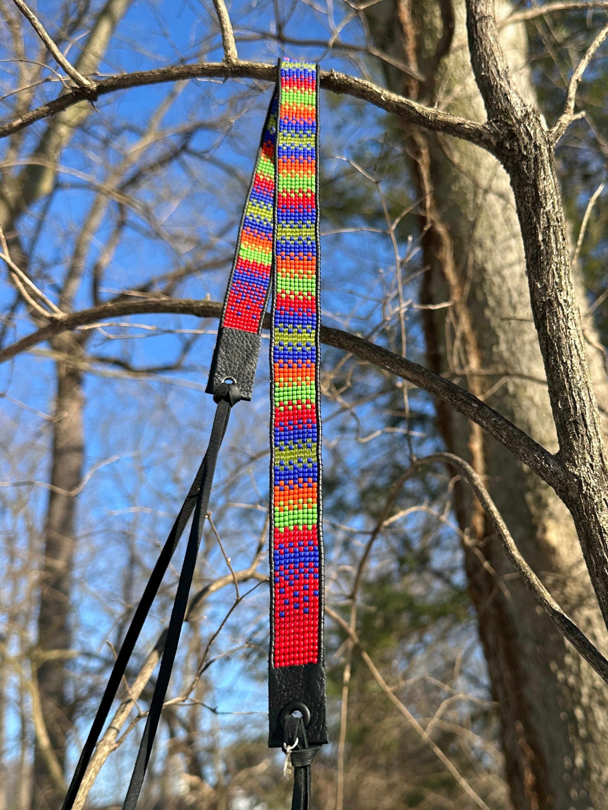 Bridger Leather Hatband Mexican Blanket Hatband