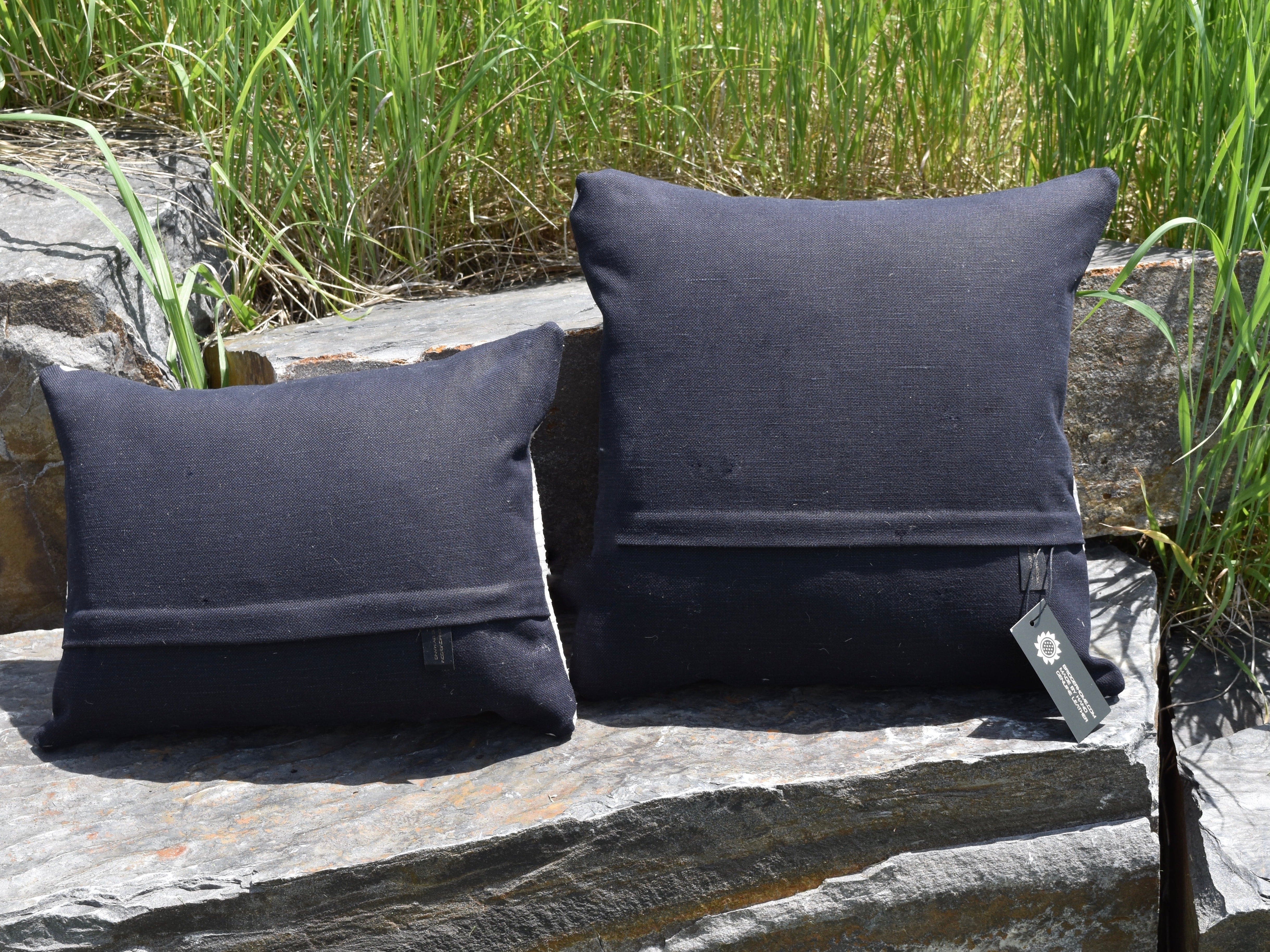 Bridger Leather Pillow Python Pattern Embossed Pillows