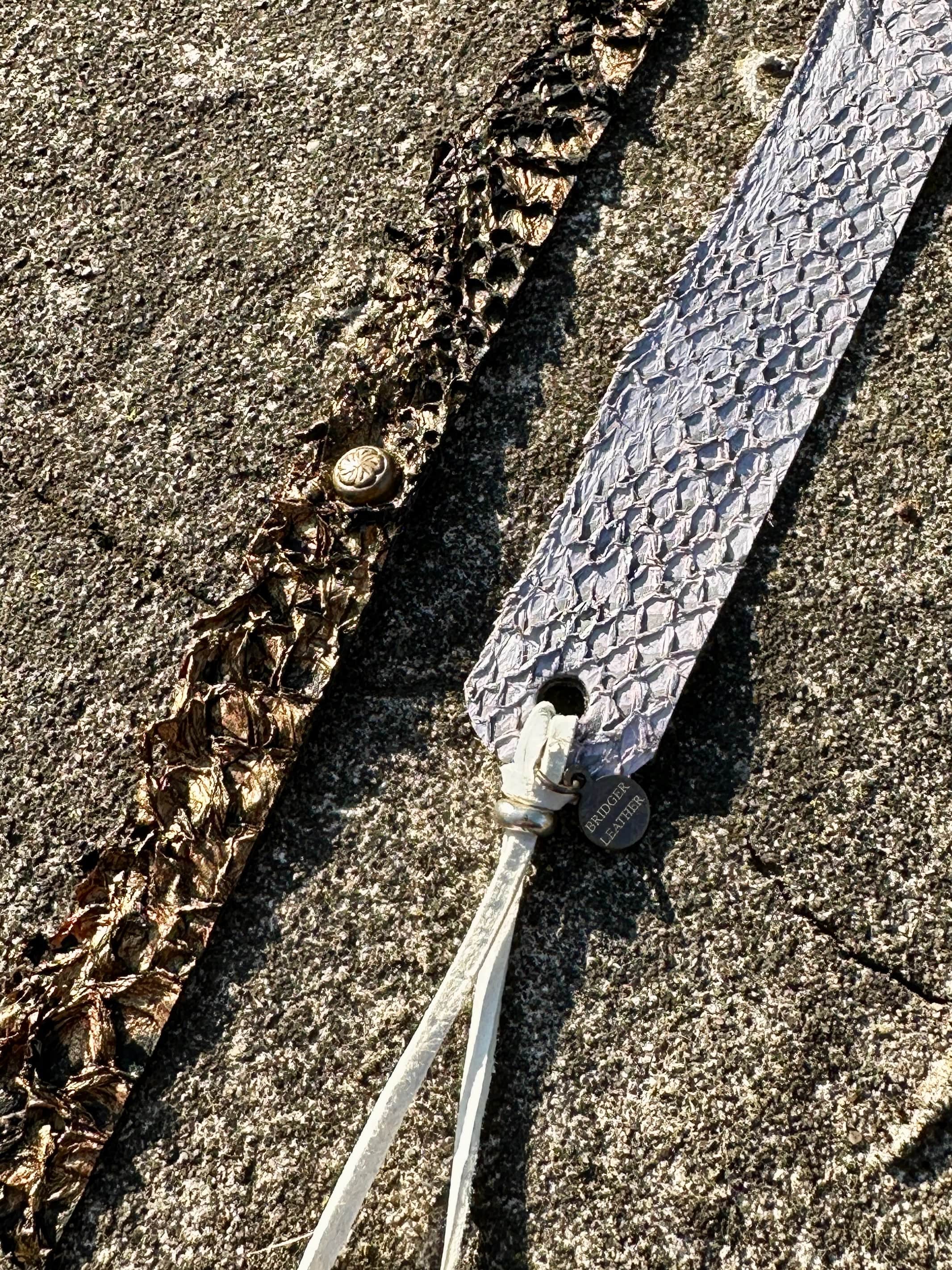 Bridger Leather Hatband Salmon Leather Hatbands