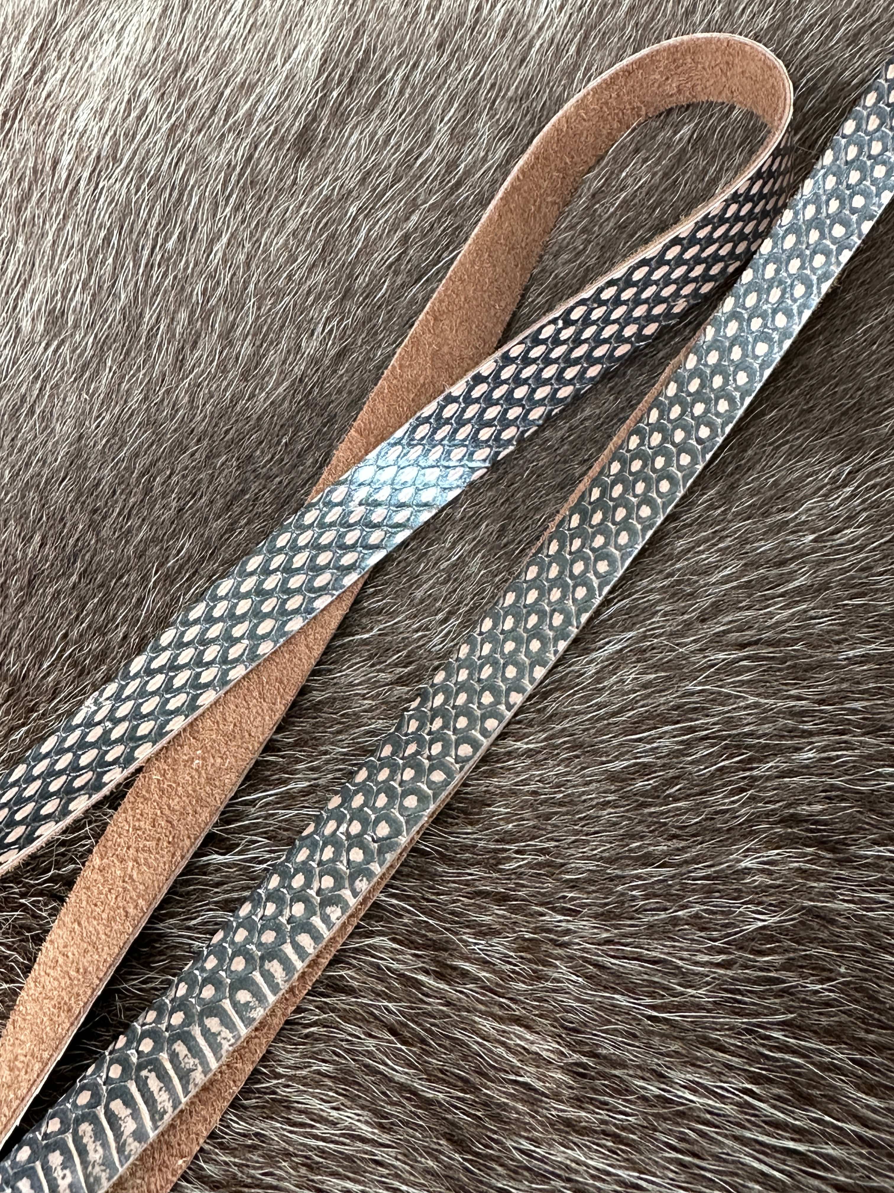 Bridger Leather Hatband Water Snake Hat Band