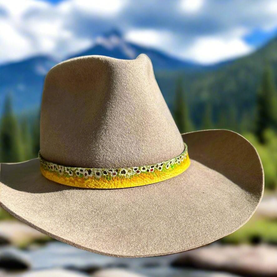 Brown Trout Hatband - Bridger Leather