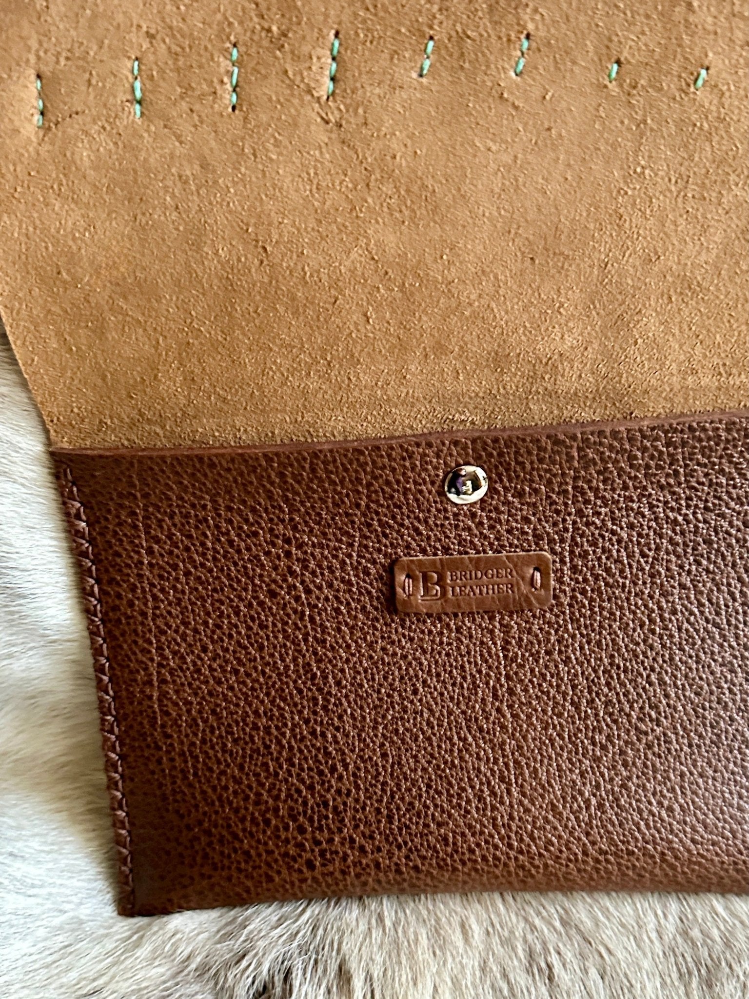 Buffalo & Crocodile Clutch Handcrafted Bag - Clutch - Bridger Leather