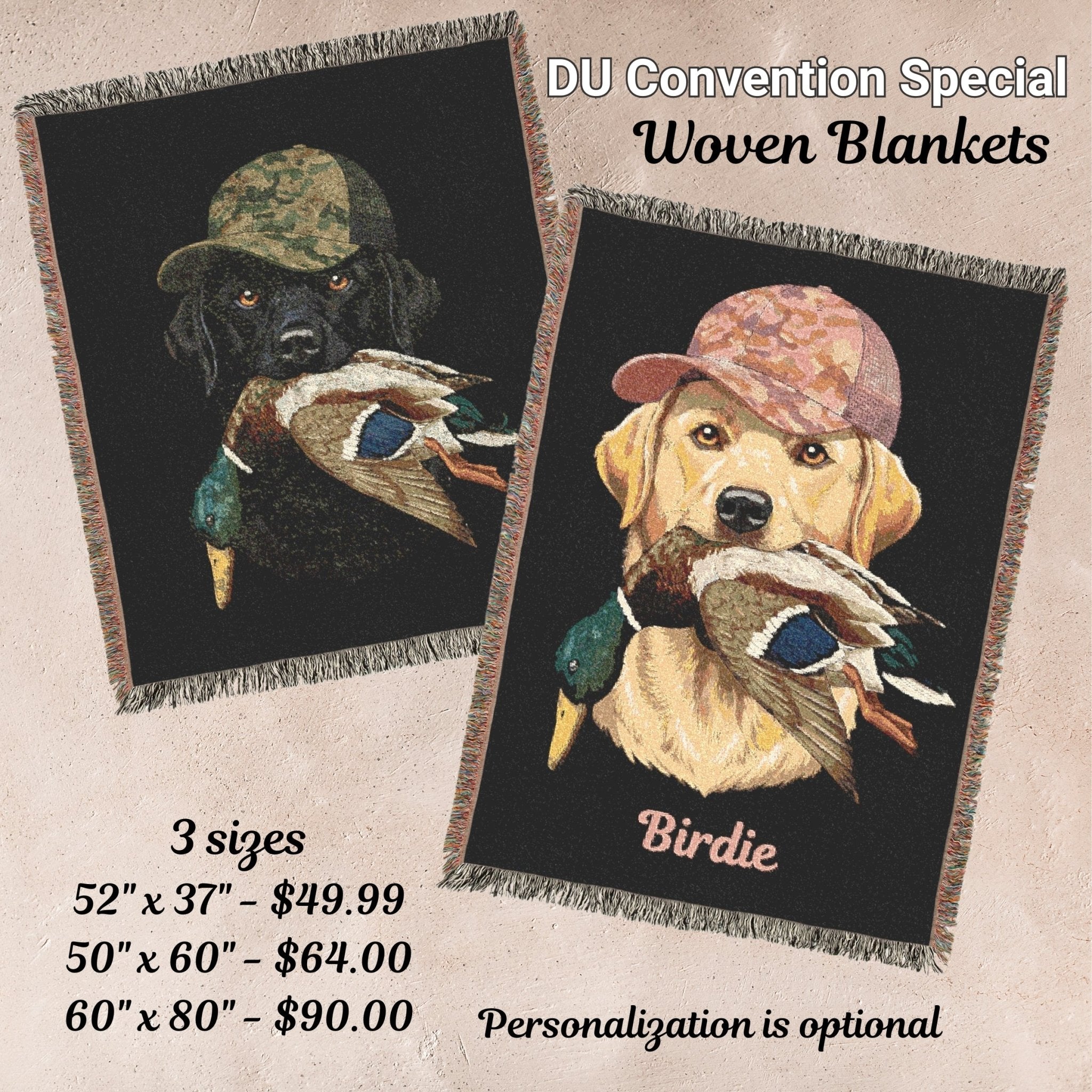 Labrador with Duck Blanket - Bridger Leather