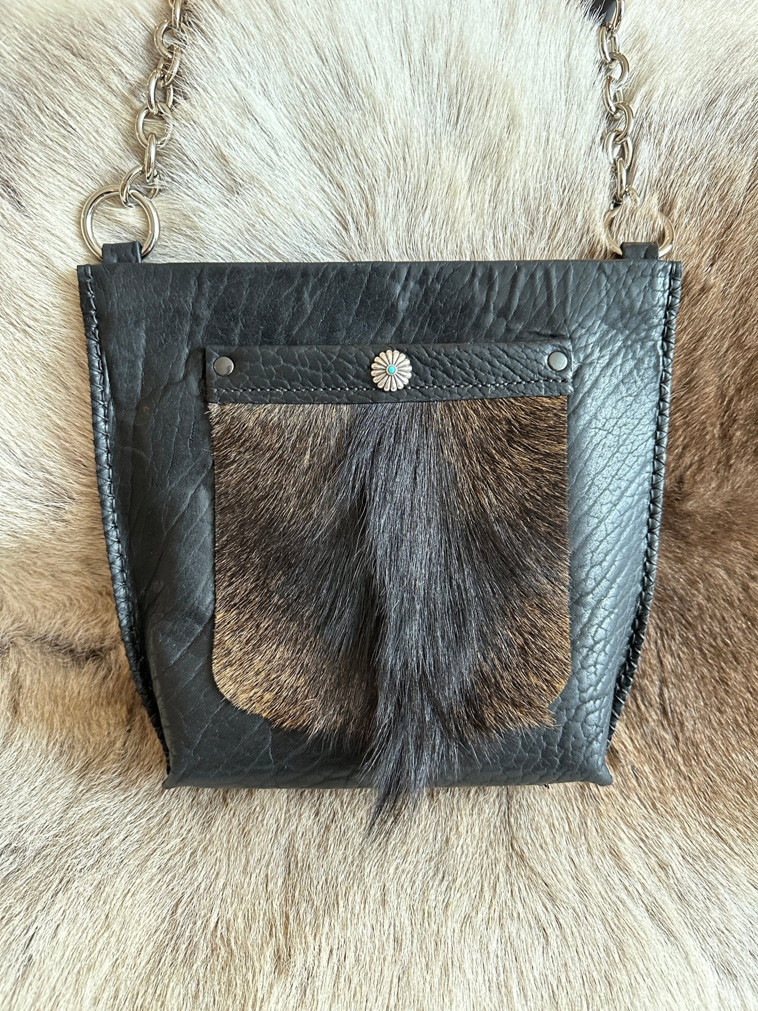 Little Fawn Shoulder Bag with Goat Pocket - Bridger Leather