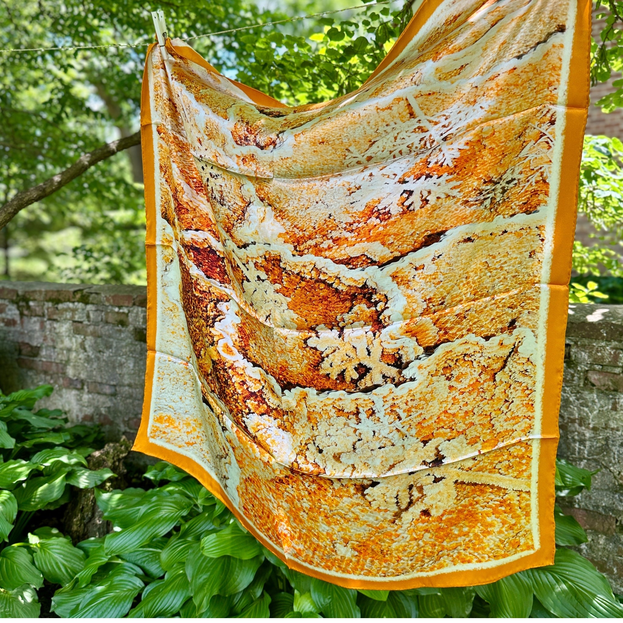 Mammoth Hot Springs — Geothermal Silk Scarf