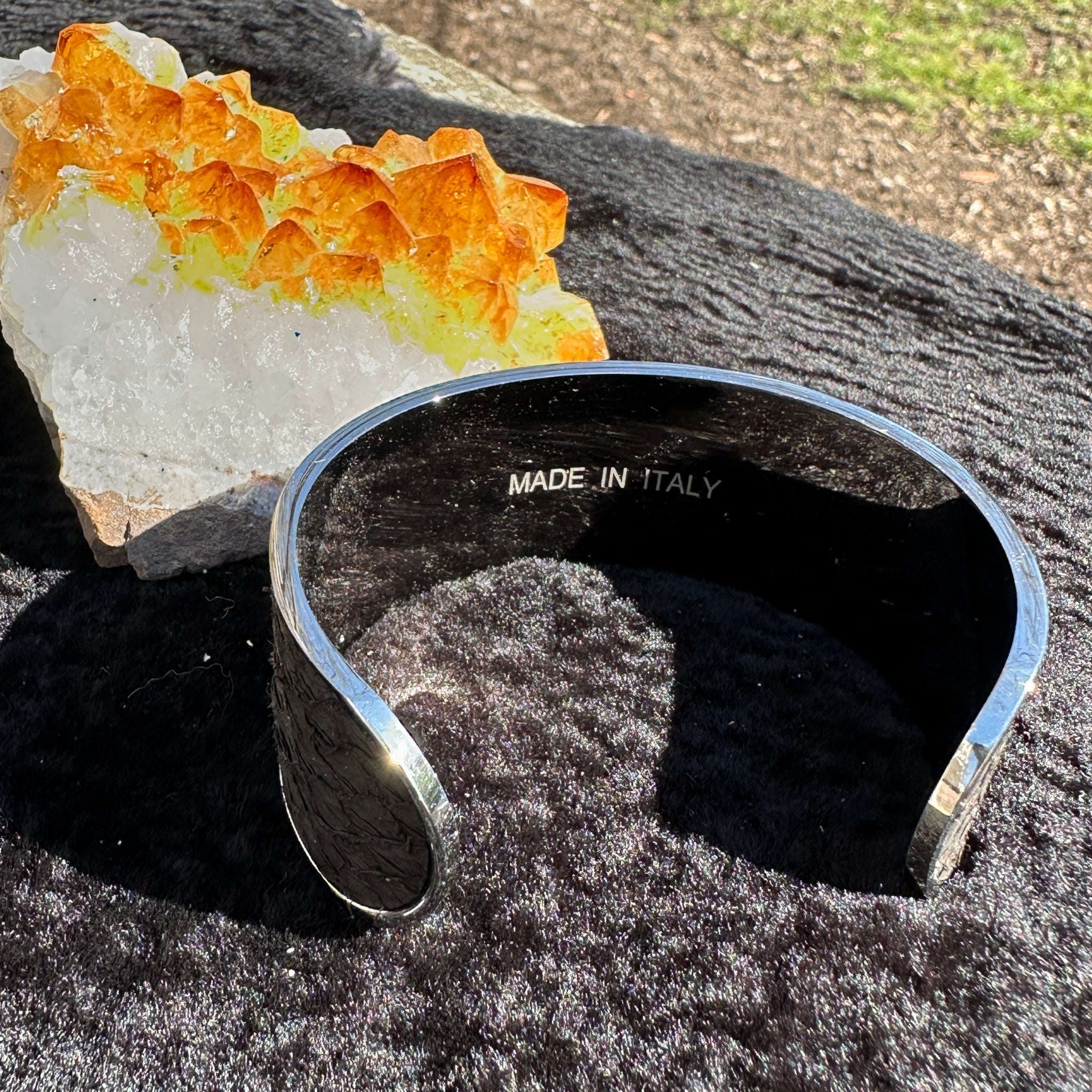Matte Black Salmon Leather Cuff - Wide - Bracelet - Bridger Leather