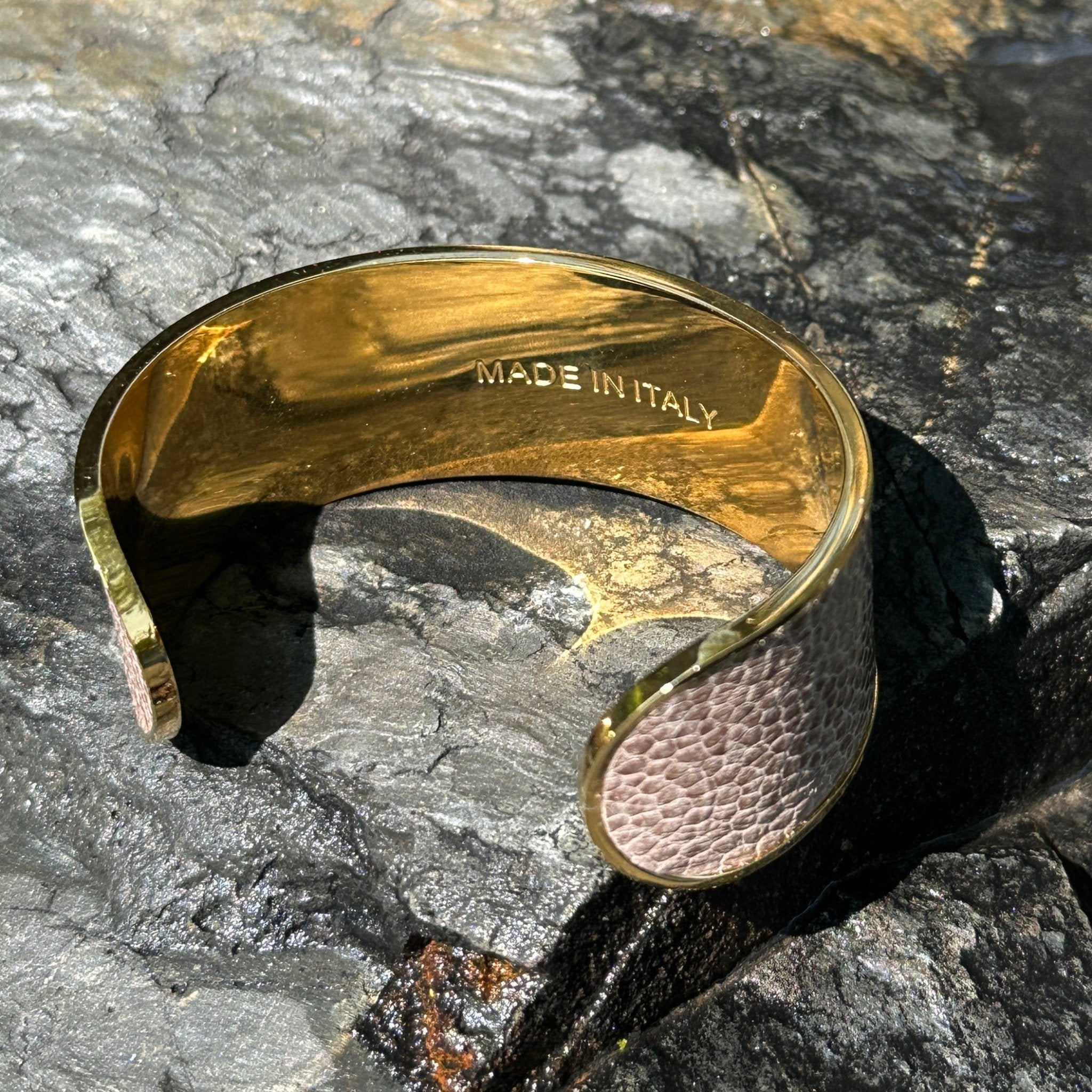Ostrich Leather Cuff - Cuff Bracelet - Bridger Leather