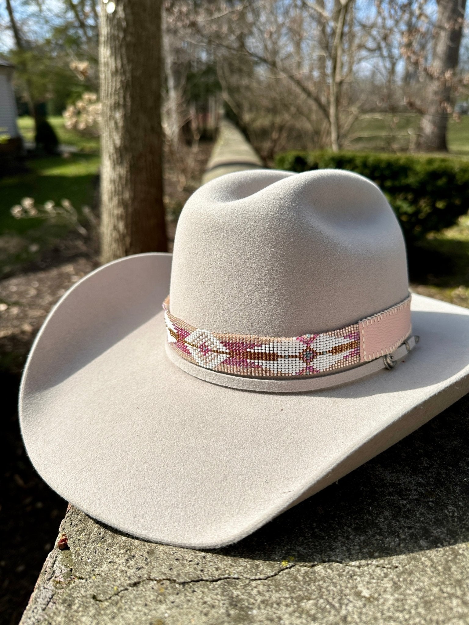 Pretty In Pink Hatband - Hatband - Bridger Leather