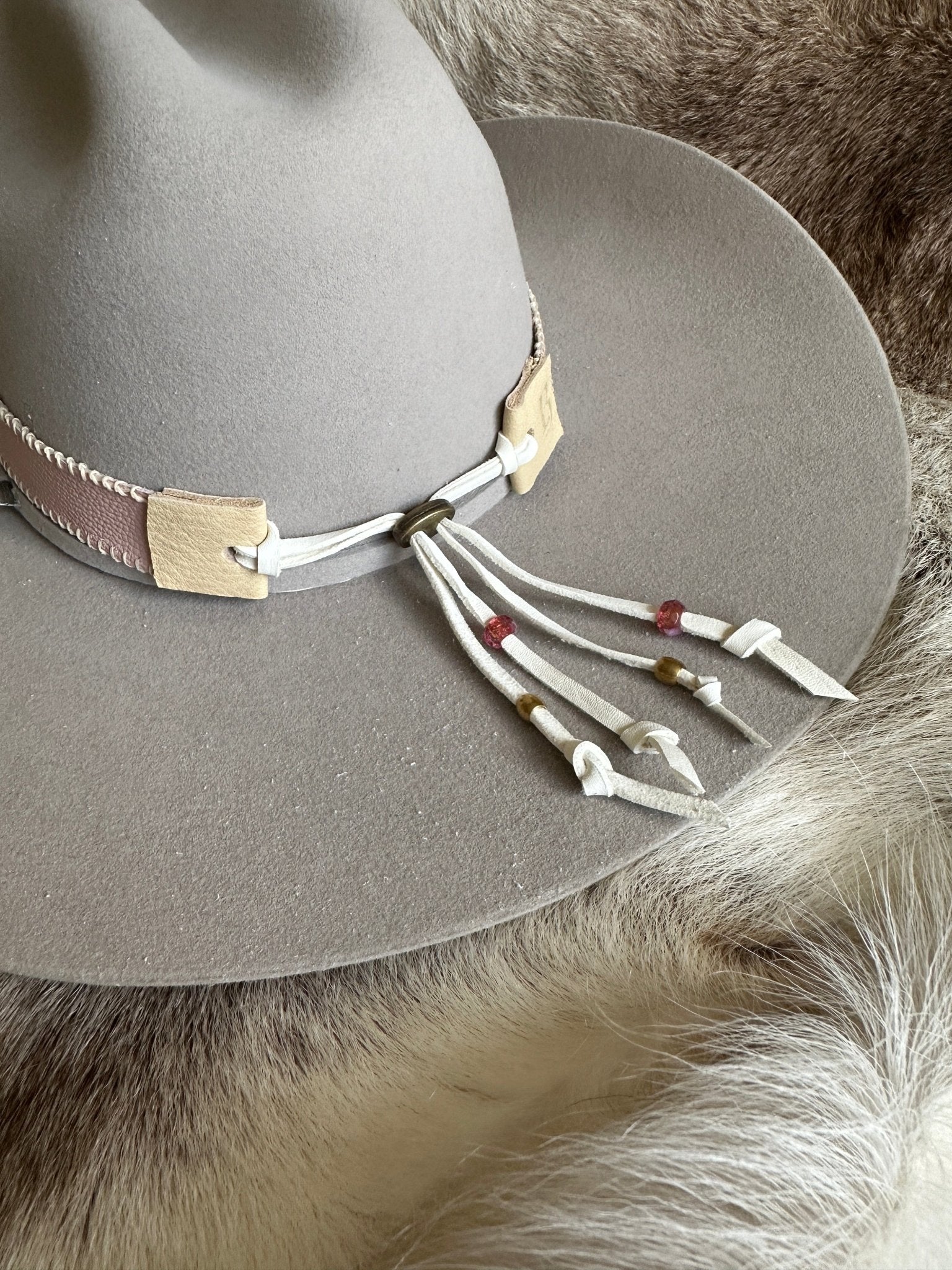 Pretty In Pink Hatband - Hatband - Bridger Leather