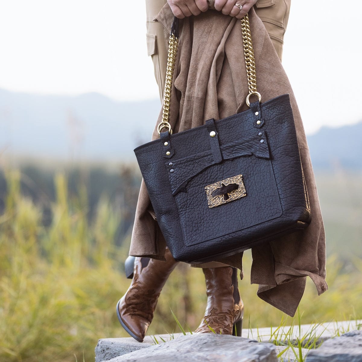 Raven Tote - Tote - Bridger Leather