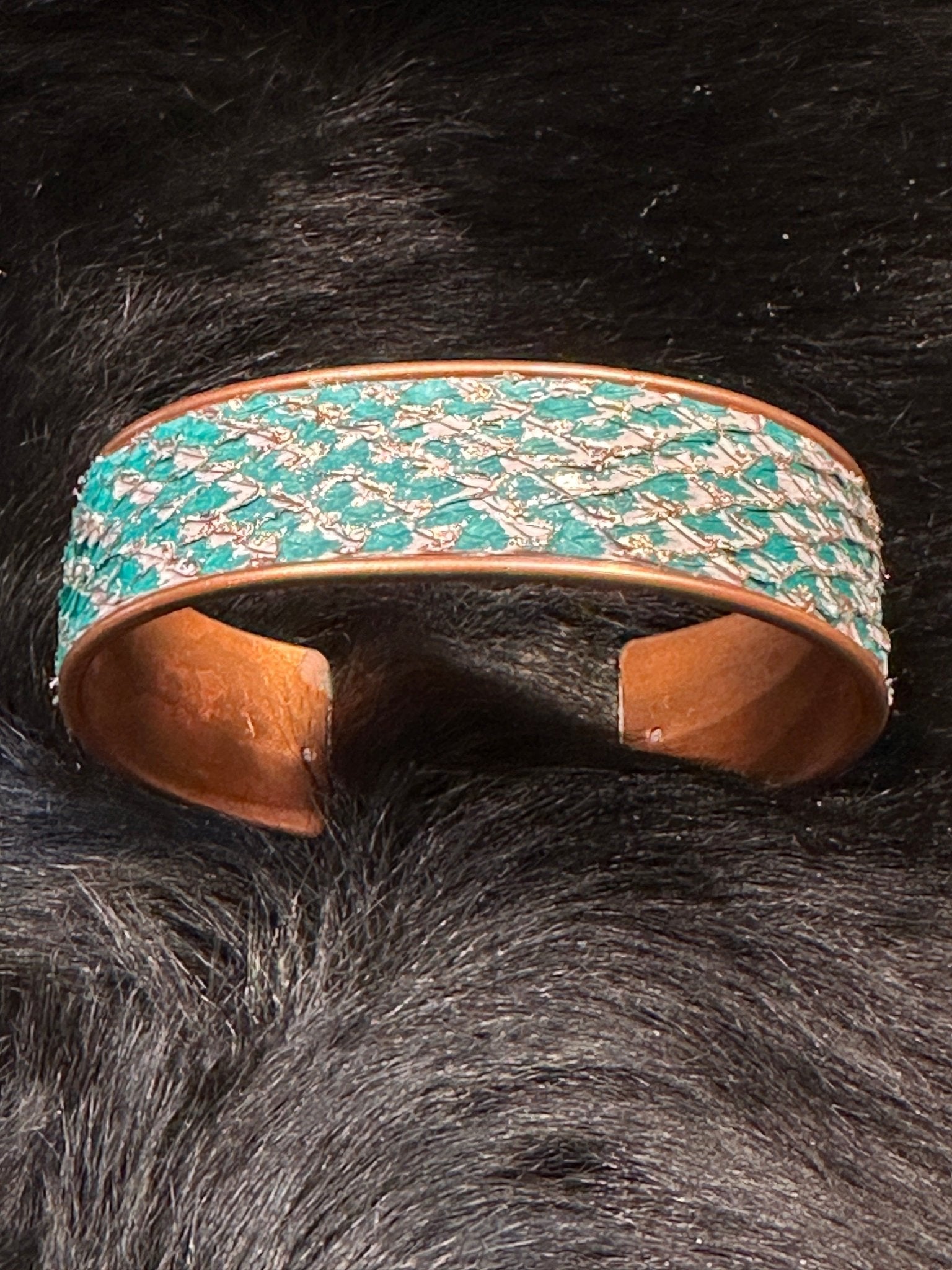 Salmon Leather Cuff Bracelets - Adjustable Assorted Colors - Cuff Bracelet - Bridger Leather