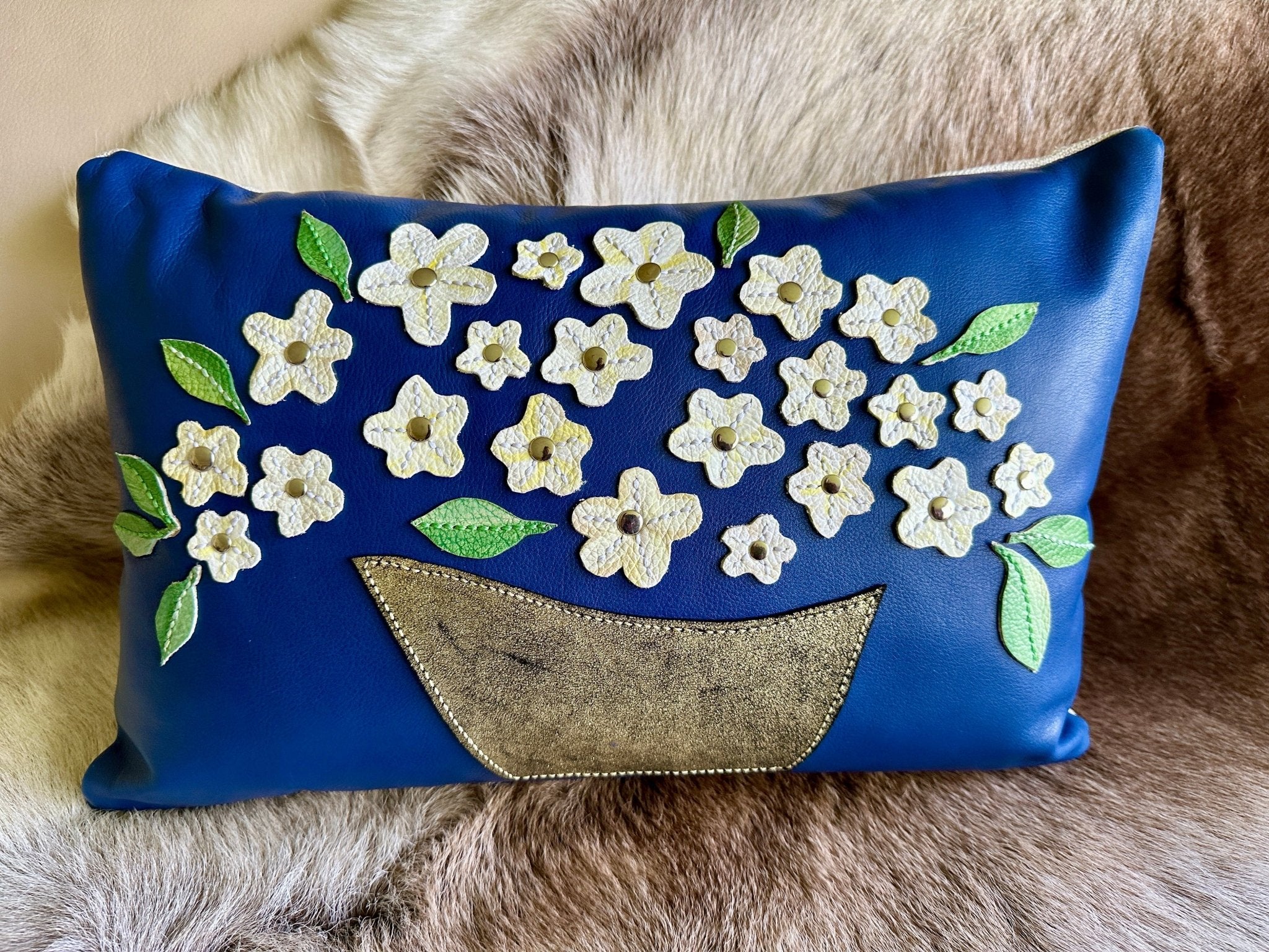 Summer Bouquet Lumbar Pillow - Pillow - Bridger Leather