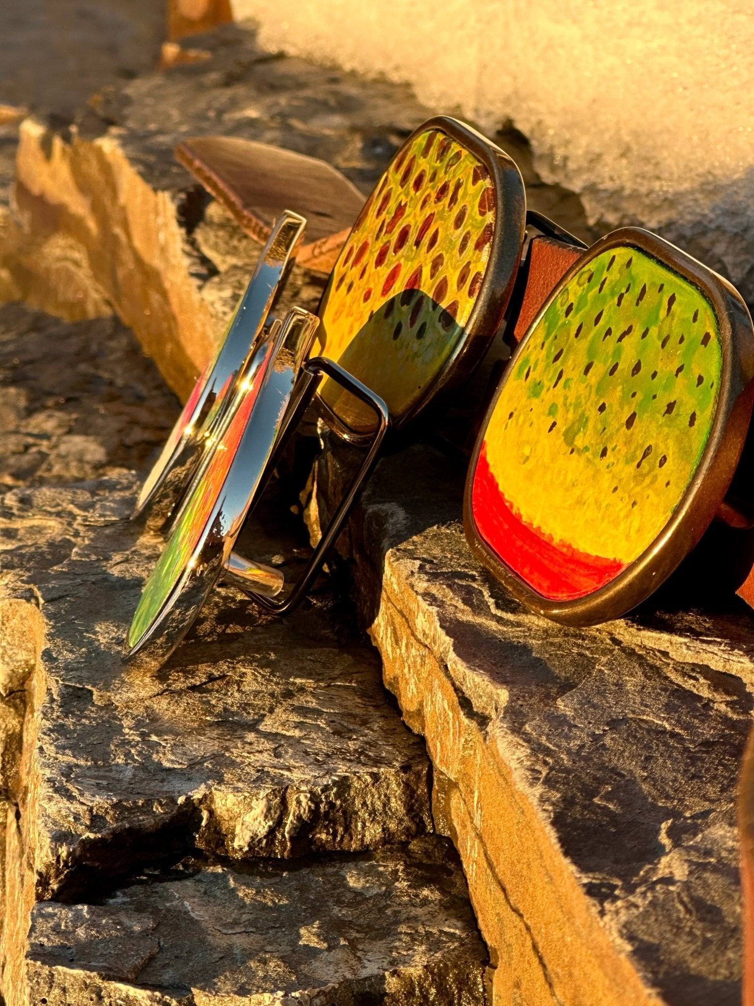 Trout Pattern Belt Buckles - Belt Buckle - Bridger Leather
