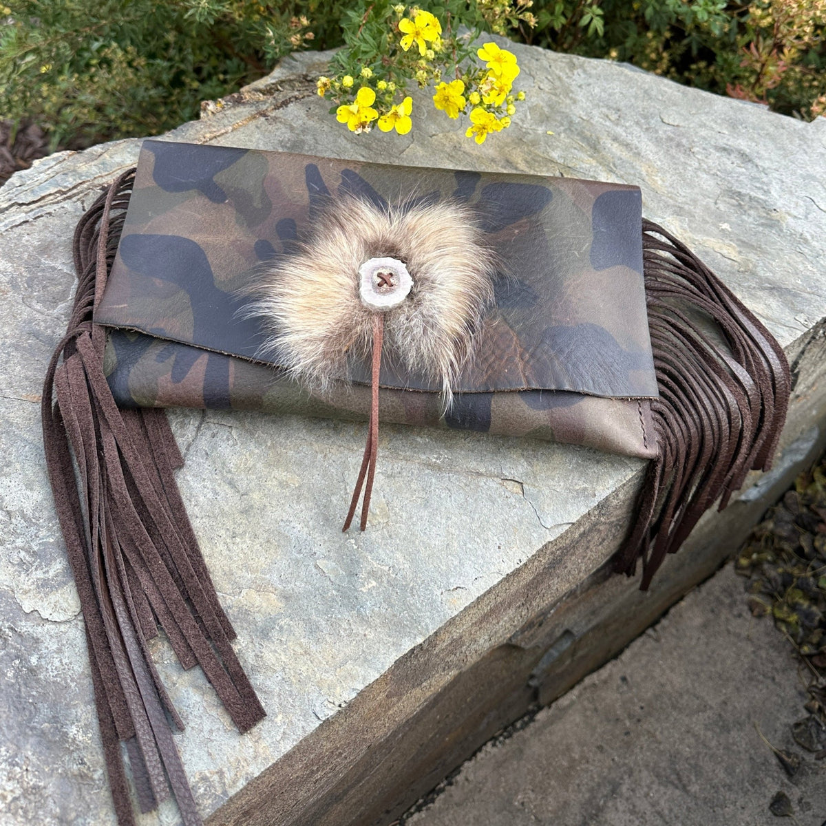 Upland Camo Leather Clutch - Clutch - Bridger Leather