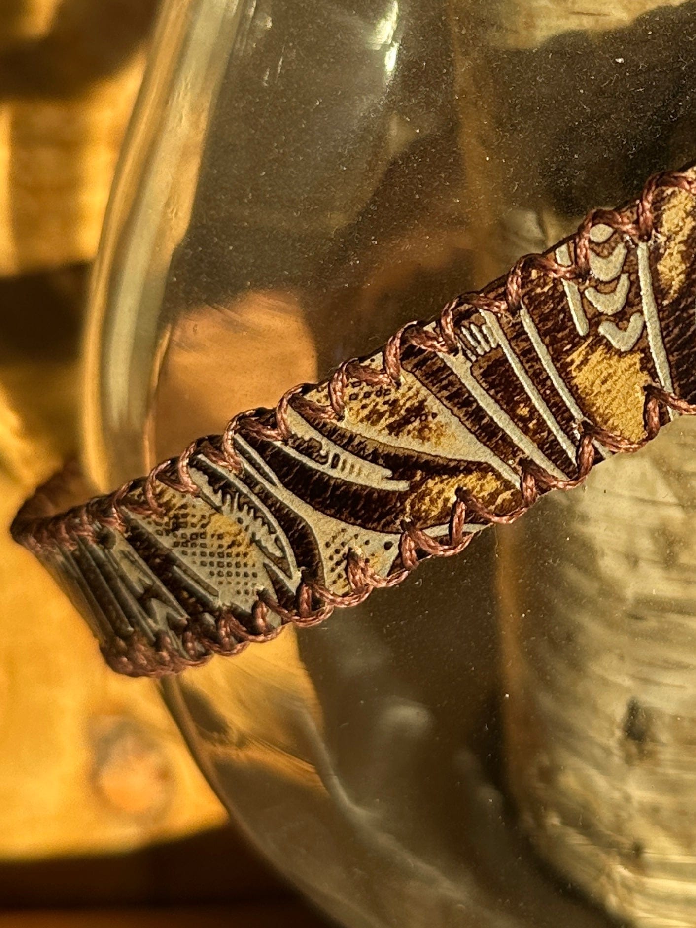 Western Embossed Leather Hatband - Bridger Leather