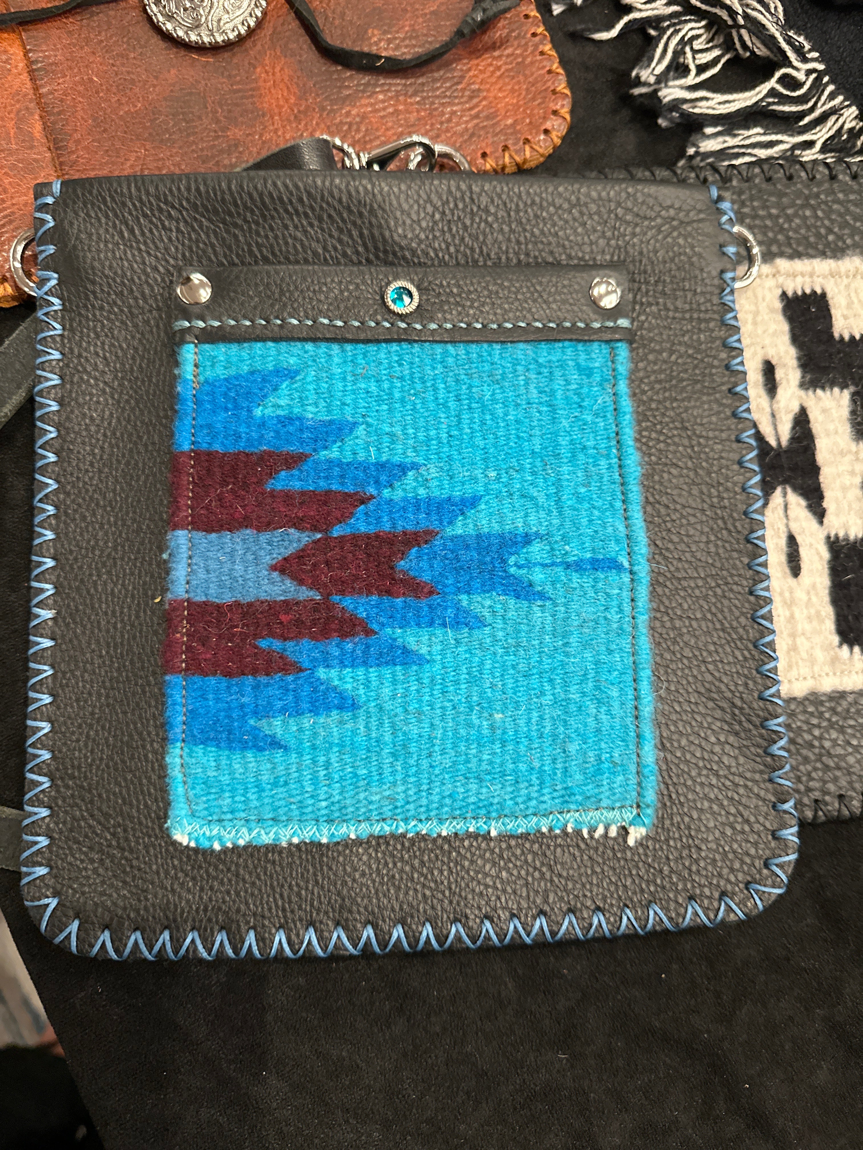 Julia Crossbody Bag — Hand-Woven Wool & Leather