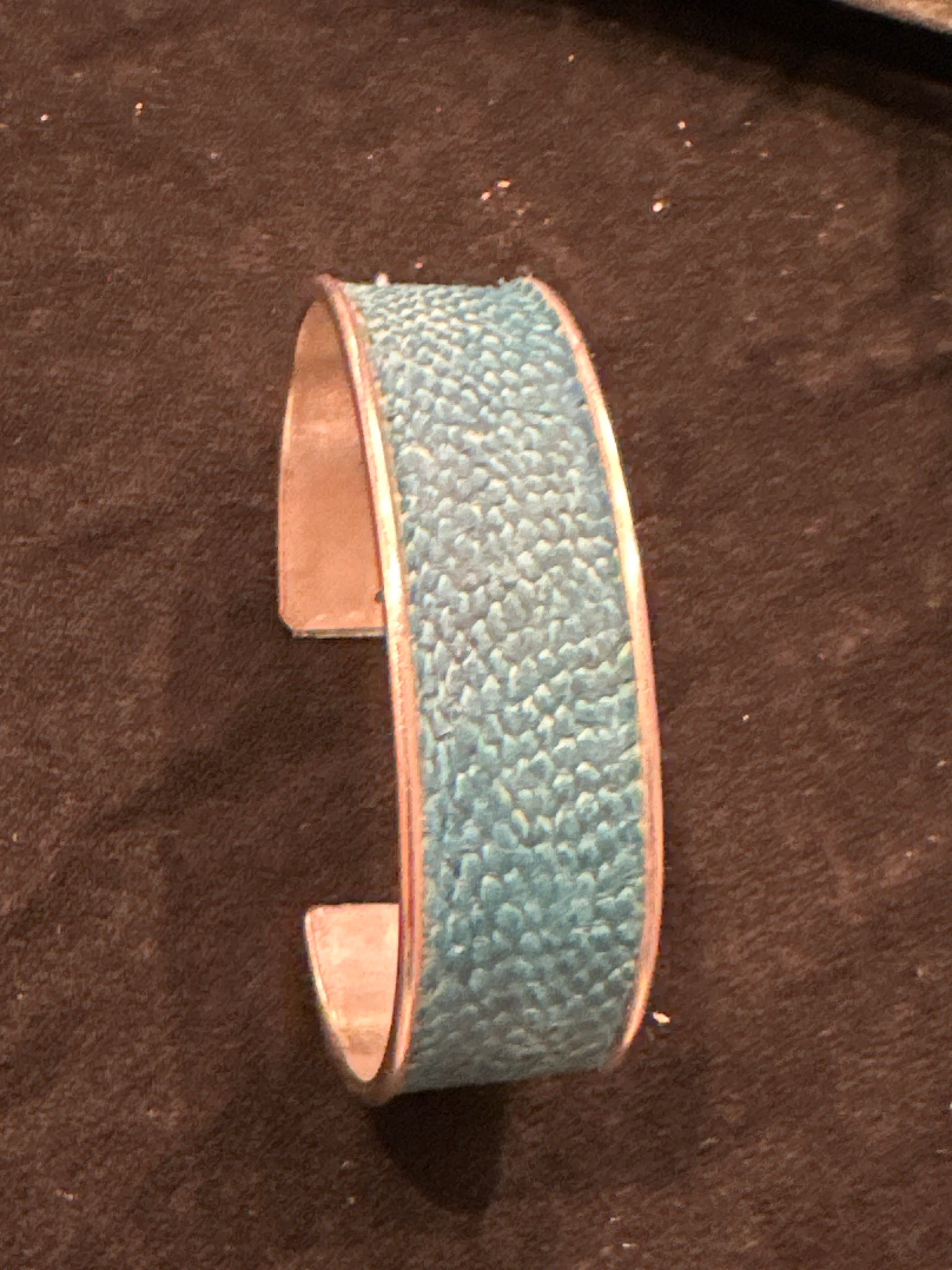 Salmon Leather Cuff Bracelets - 3/4” Adjustable Assorted Colors