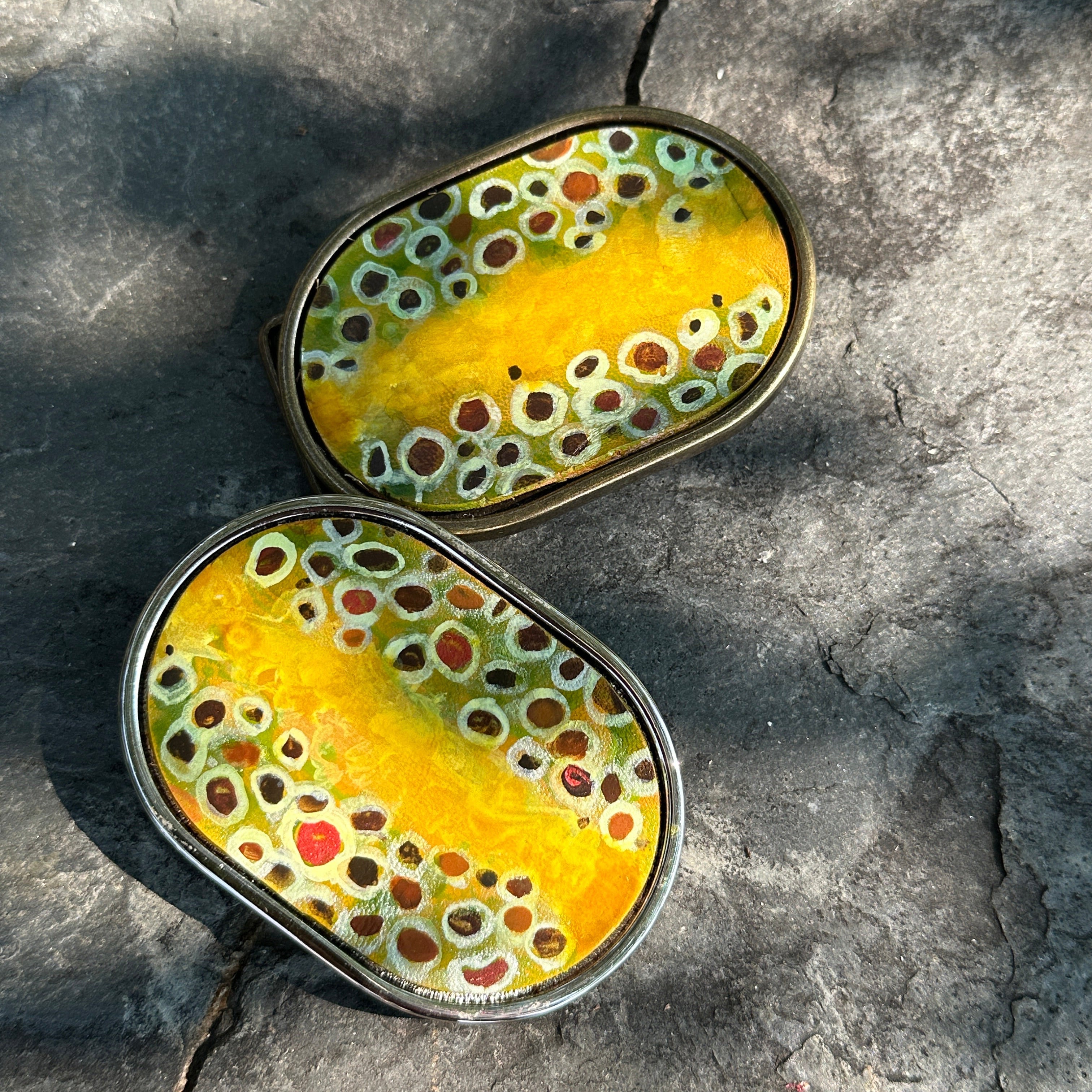 Trout Pattern Belt Buckles