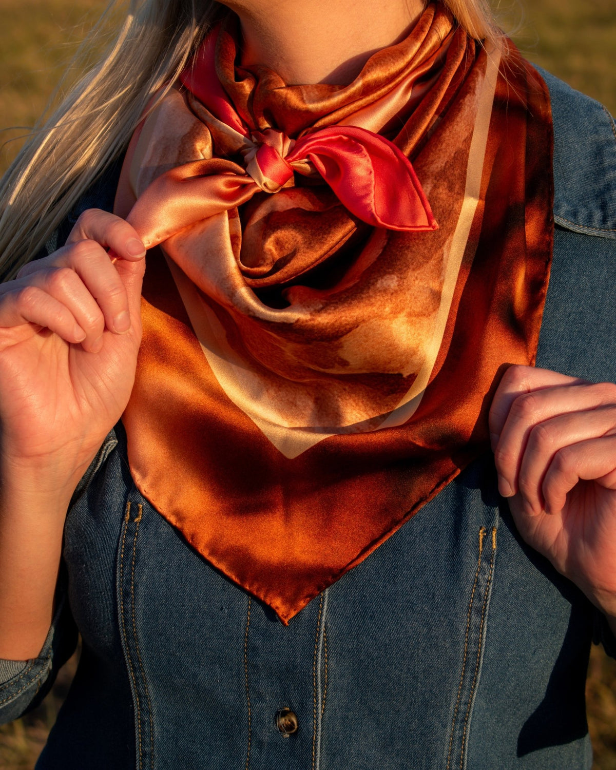 Absaroka — A View from Above Silk Scarf - Bridger Leather