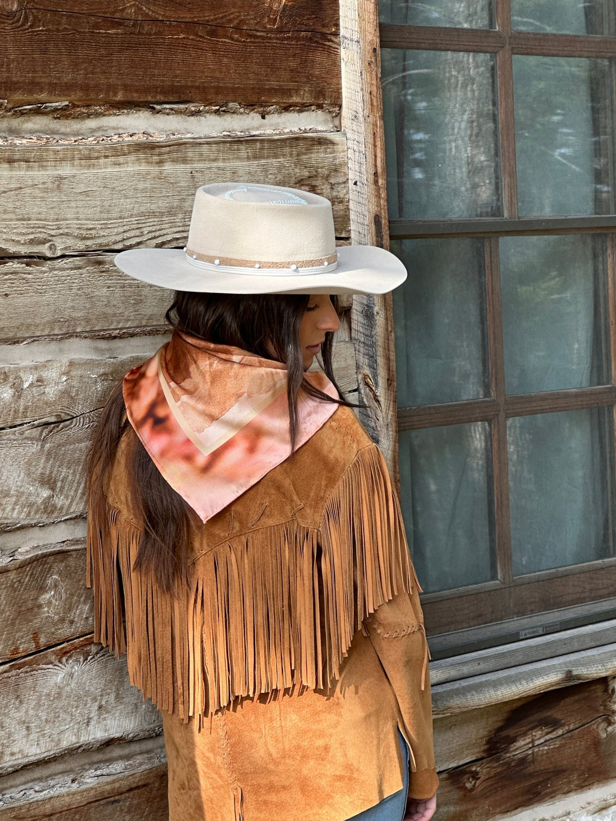 Absaroka — A View from Above Silk Scarf - Bridger Leather