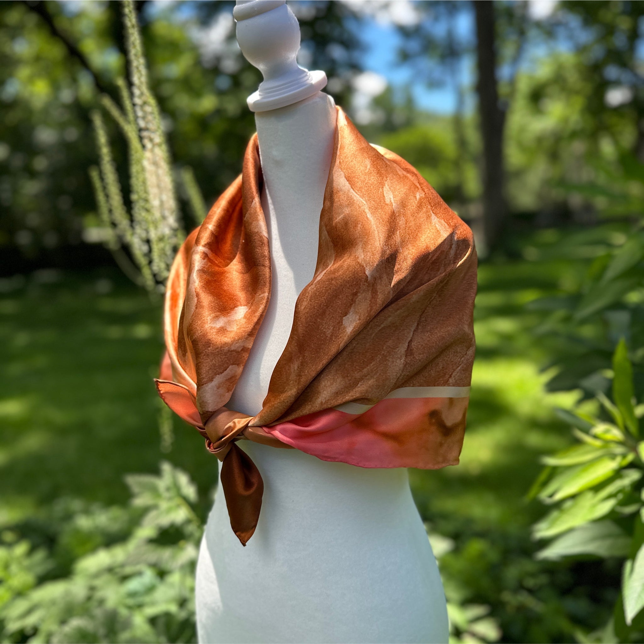 Absaroka — A View from Above Silk Scarf - Bridger Leather