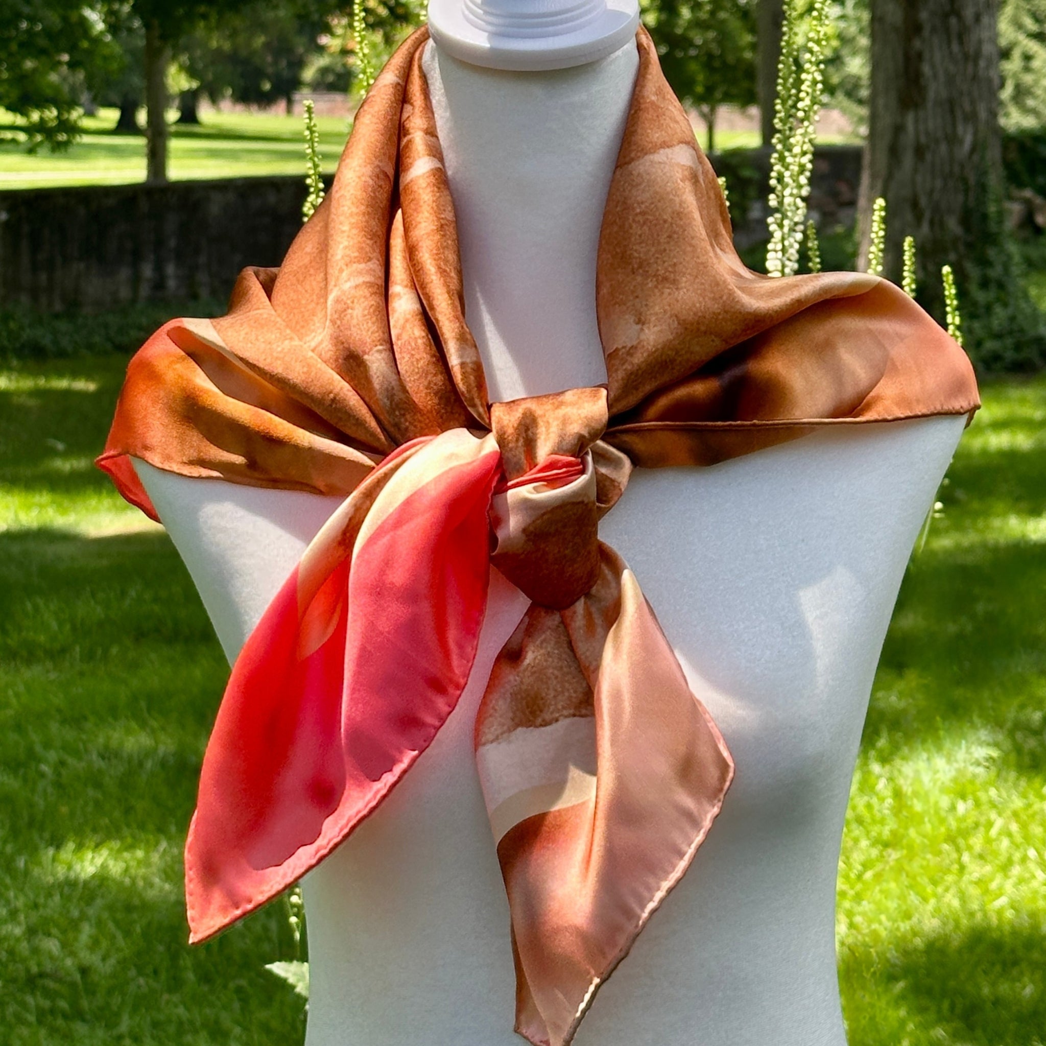 Absaroka — A View from Above Silk Scarf - Bridger Leather