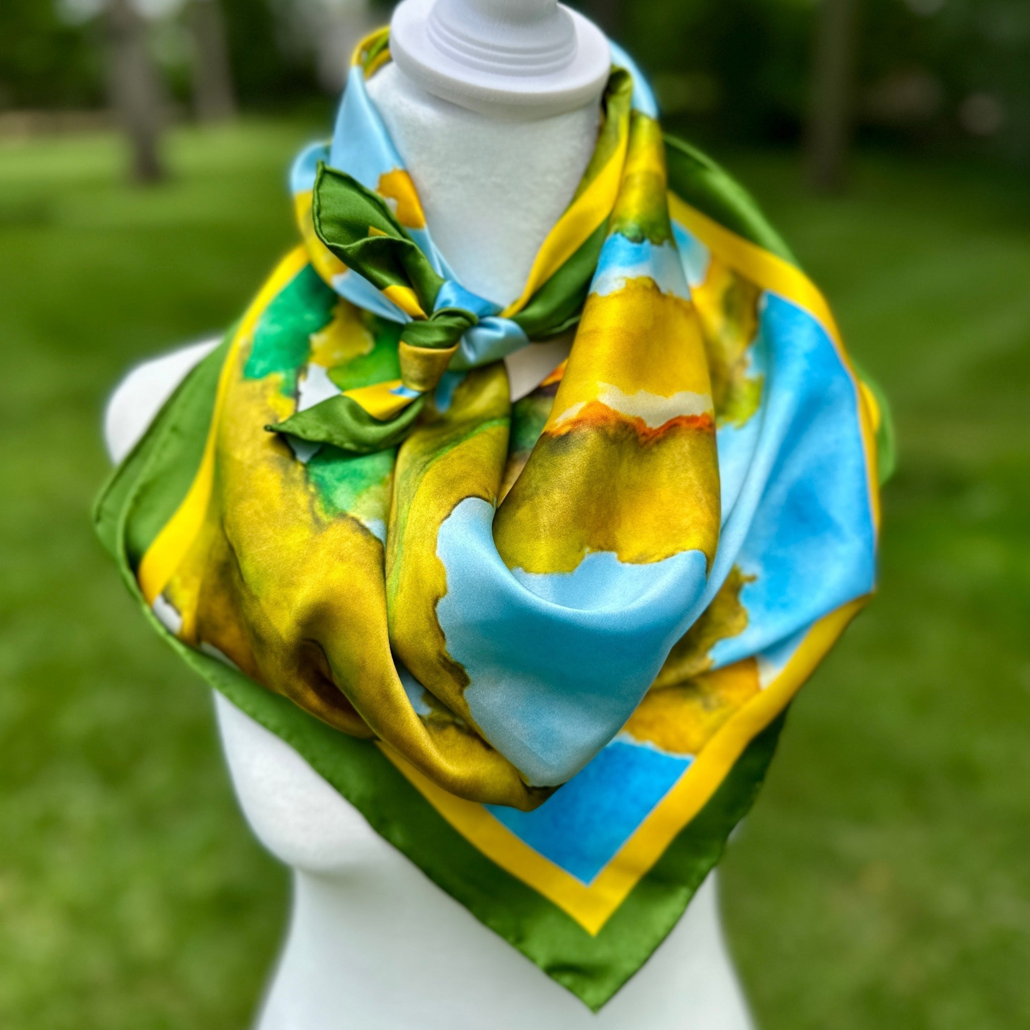 Anza-Borrego Desert — Reaching for Sky Silk Scarf - Scarves - Bridger Leather
