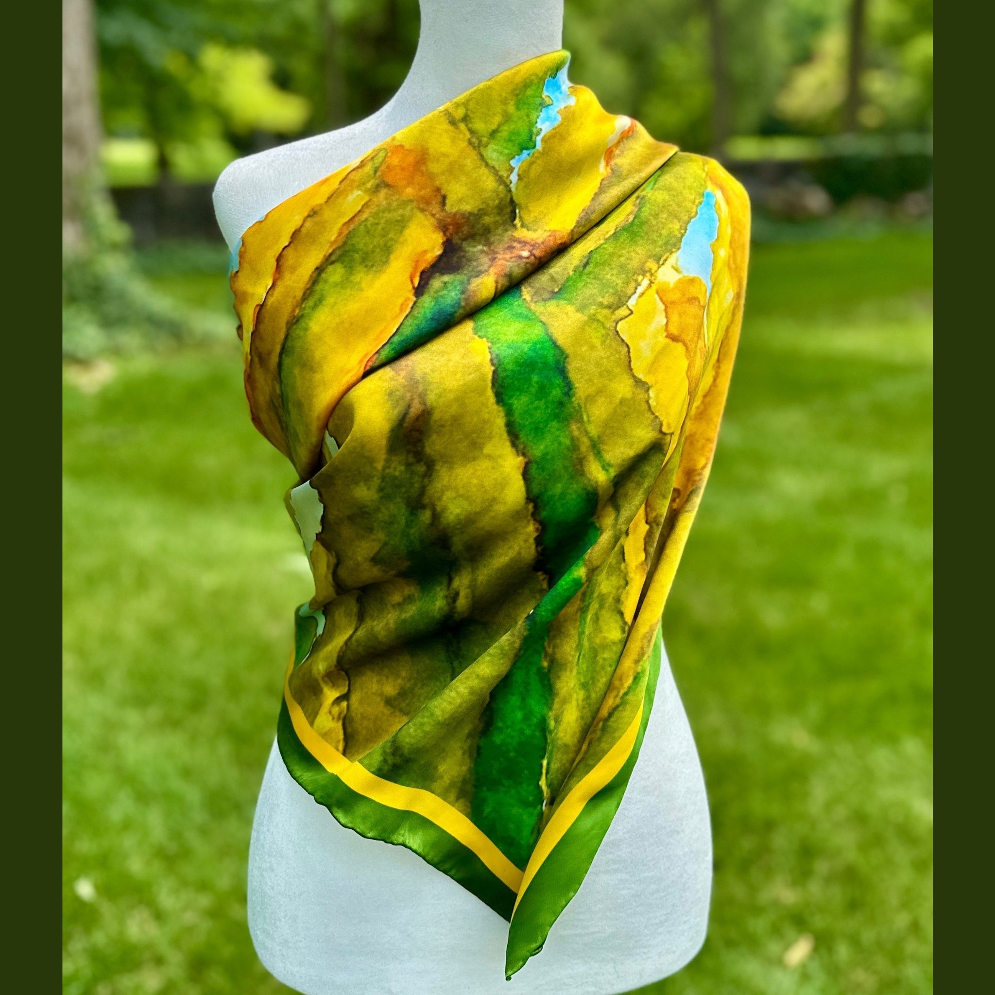 Anza-Borrego Desert — Reaching for Sky Silk Scarf - Scarves - Bridger Leather