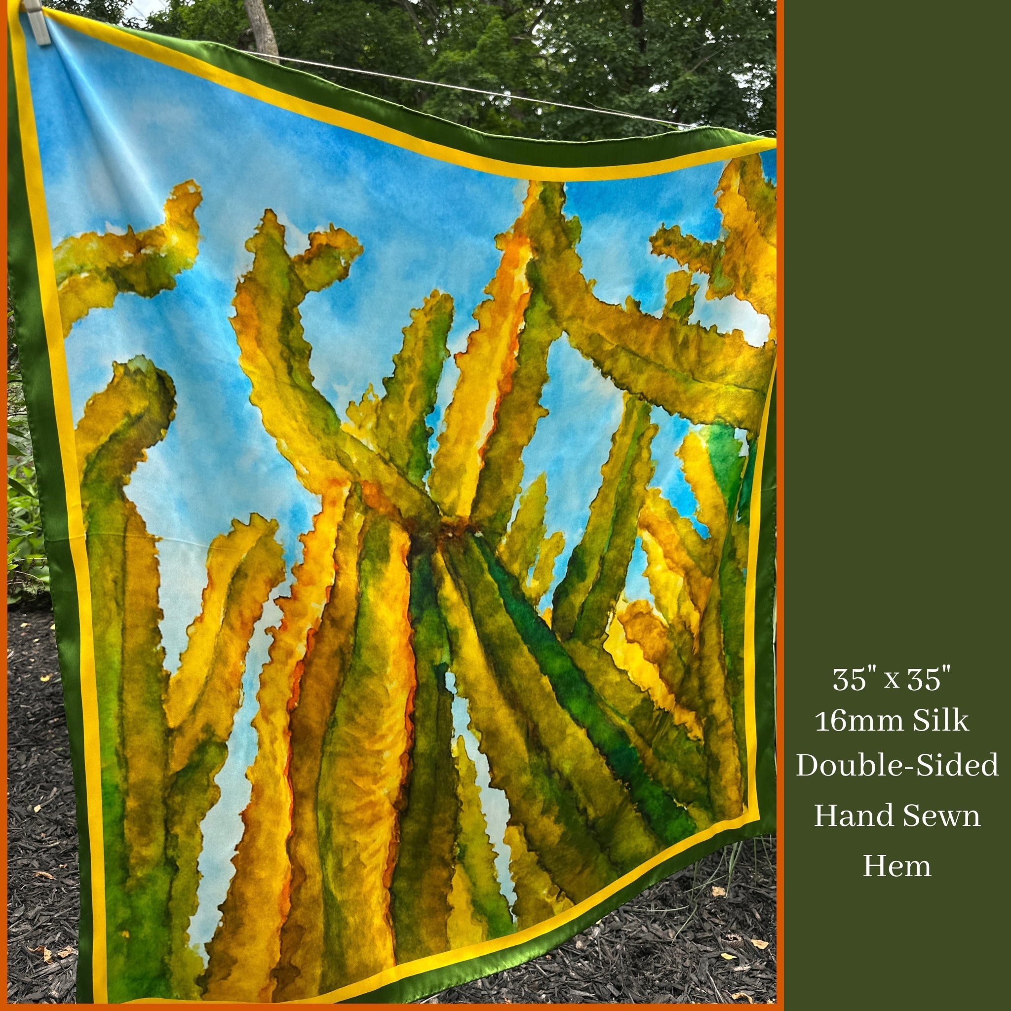 Anza-Borrego Desert — Reaching for Sky Silk Scarf - Scarves - Bridger Leather