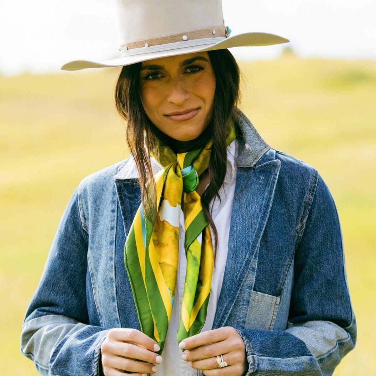 Anza-Borrego Desert — Reaching for Sky Silk Scarf - Scarves - Bridger Leather