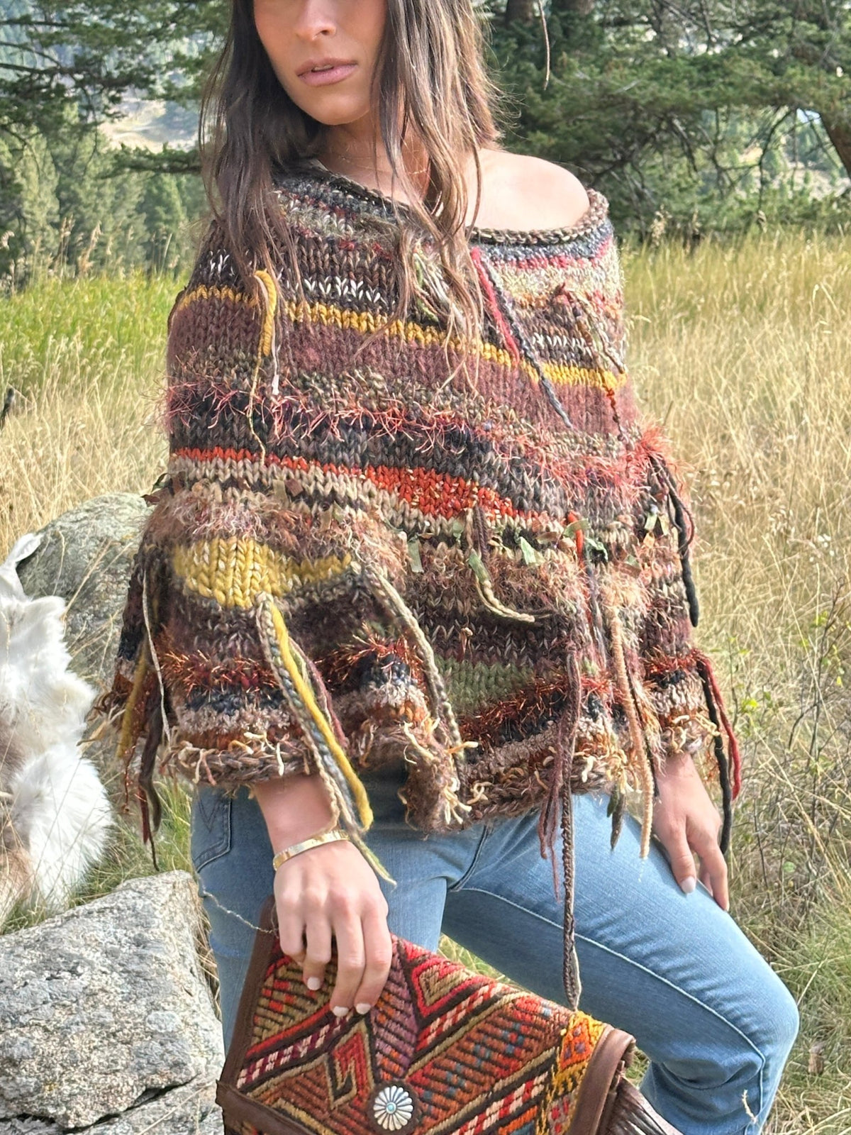 Artist Paint Pots Poncho - Poncho - Bridger Leather