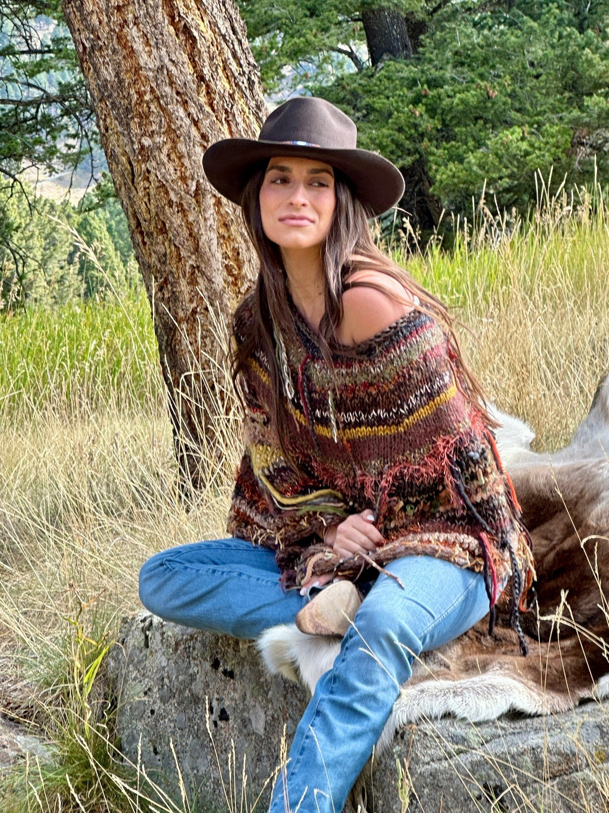 Artist Paint Pots Poncho - Poncho - Bridger Leather