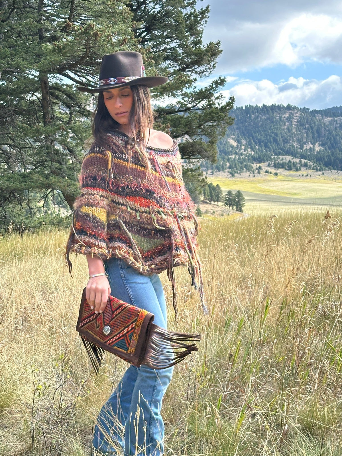 Artist Paint Pots Poncho - Poncho - Bridger Leather