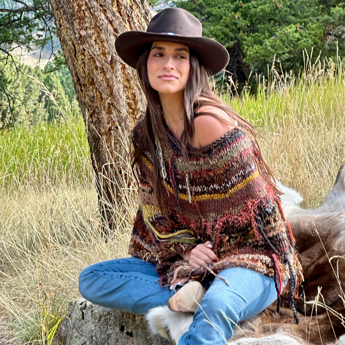 Artist Paint Pots Poncho - Poncho - Bridger Leather