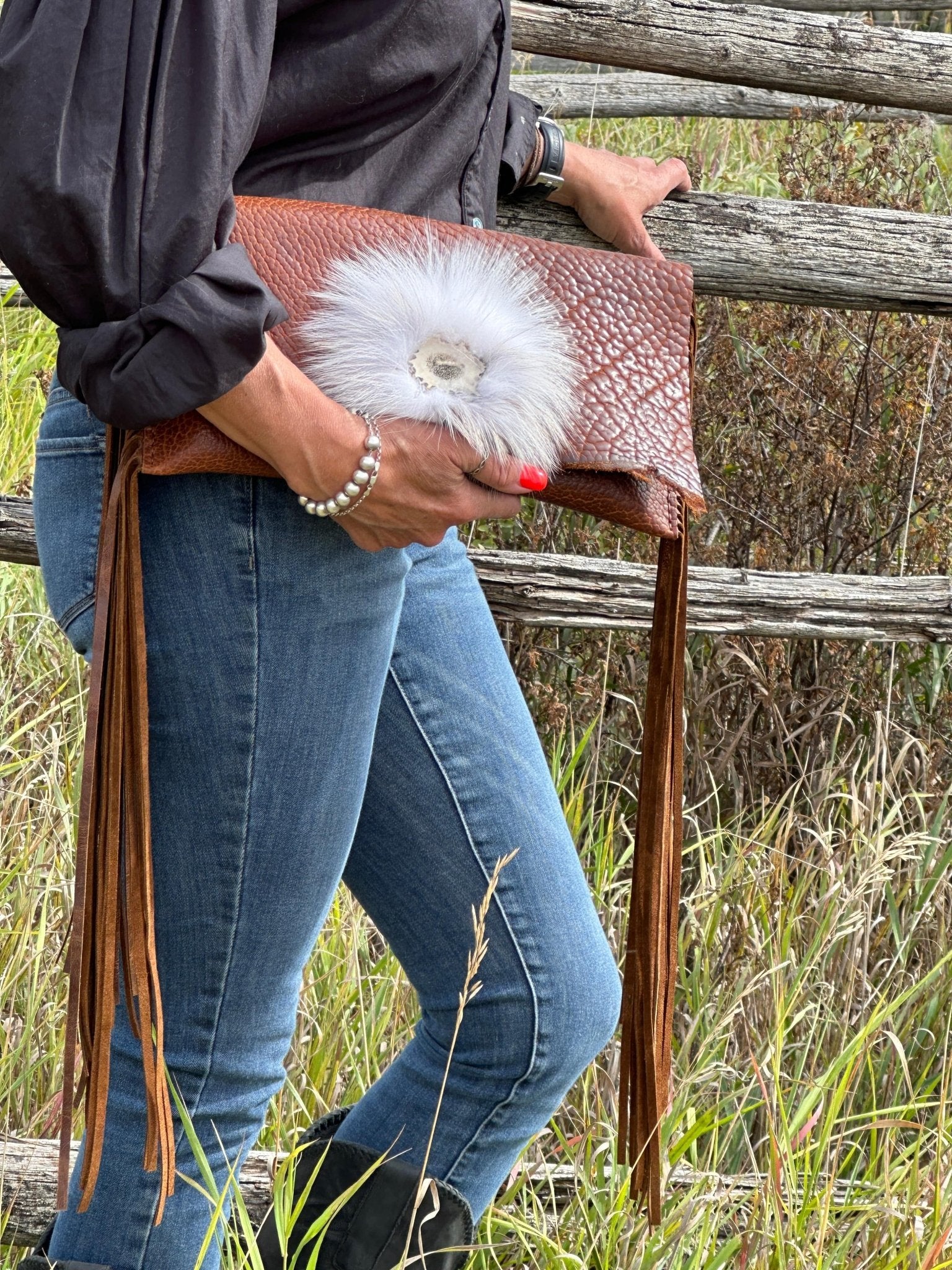 Bangtail Bison Leather Clutch - Clutch - Bridger Leather