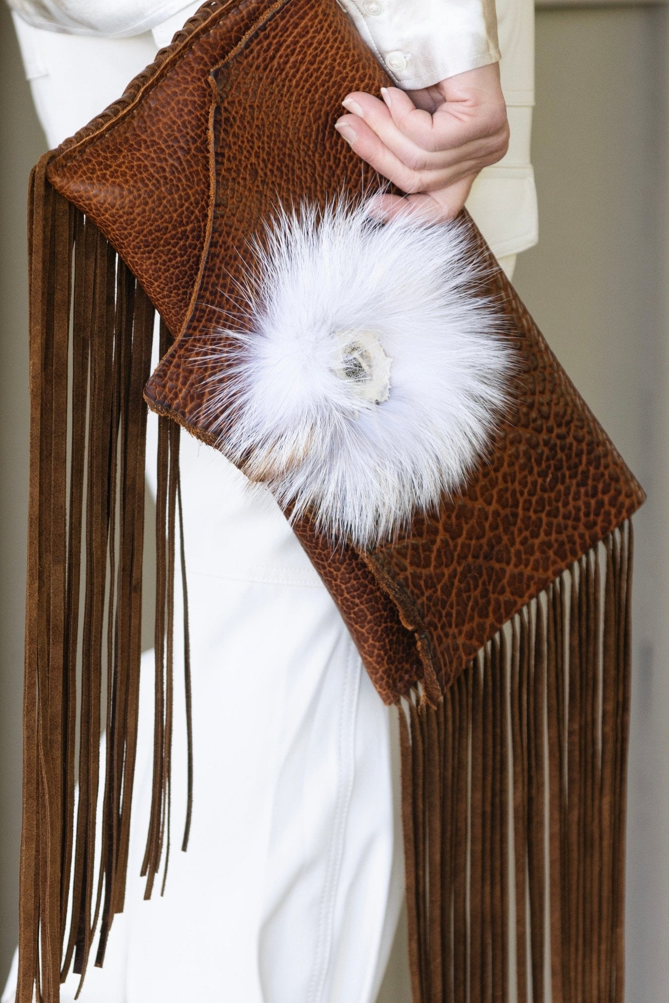Bangtail Bison Leather Clutch - Clutch - Bridger Leather