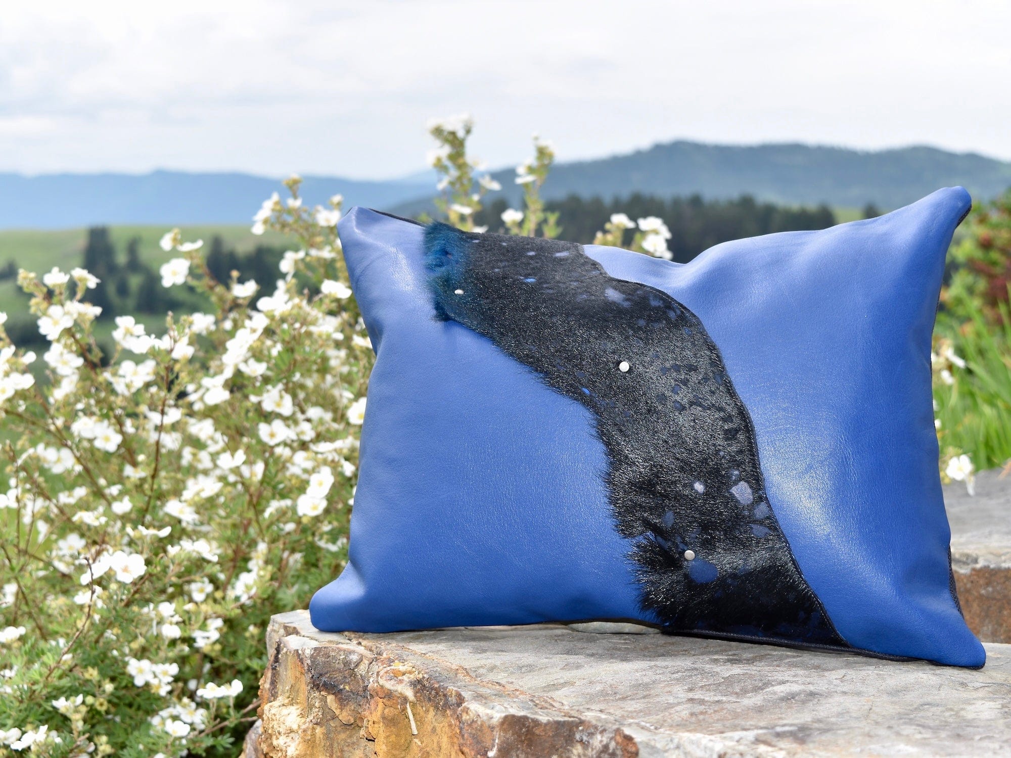 Blue Wave Pillow Set - Pillow - Bridger Leather