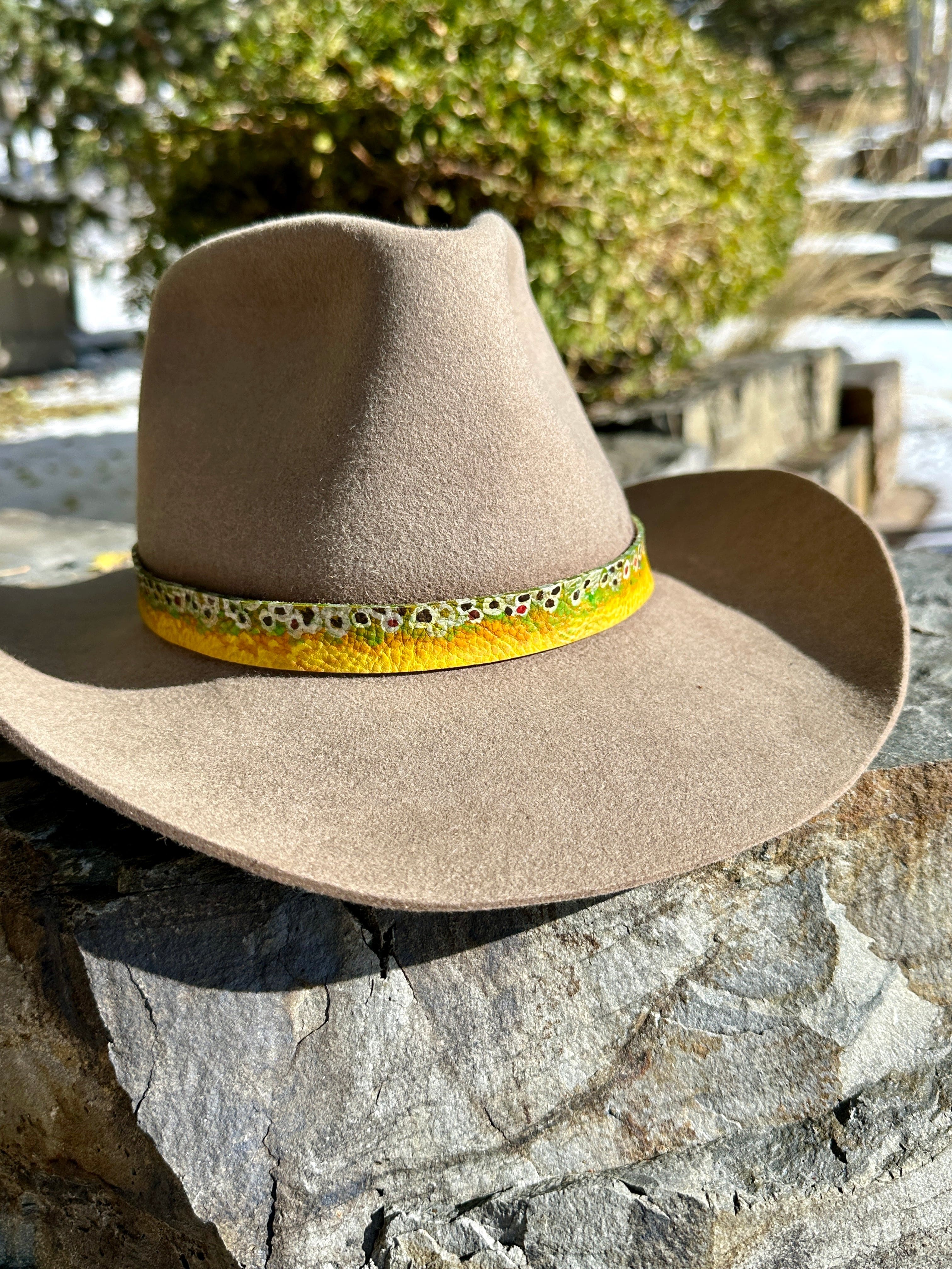 Bridger Leather Brown Trout Hatband