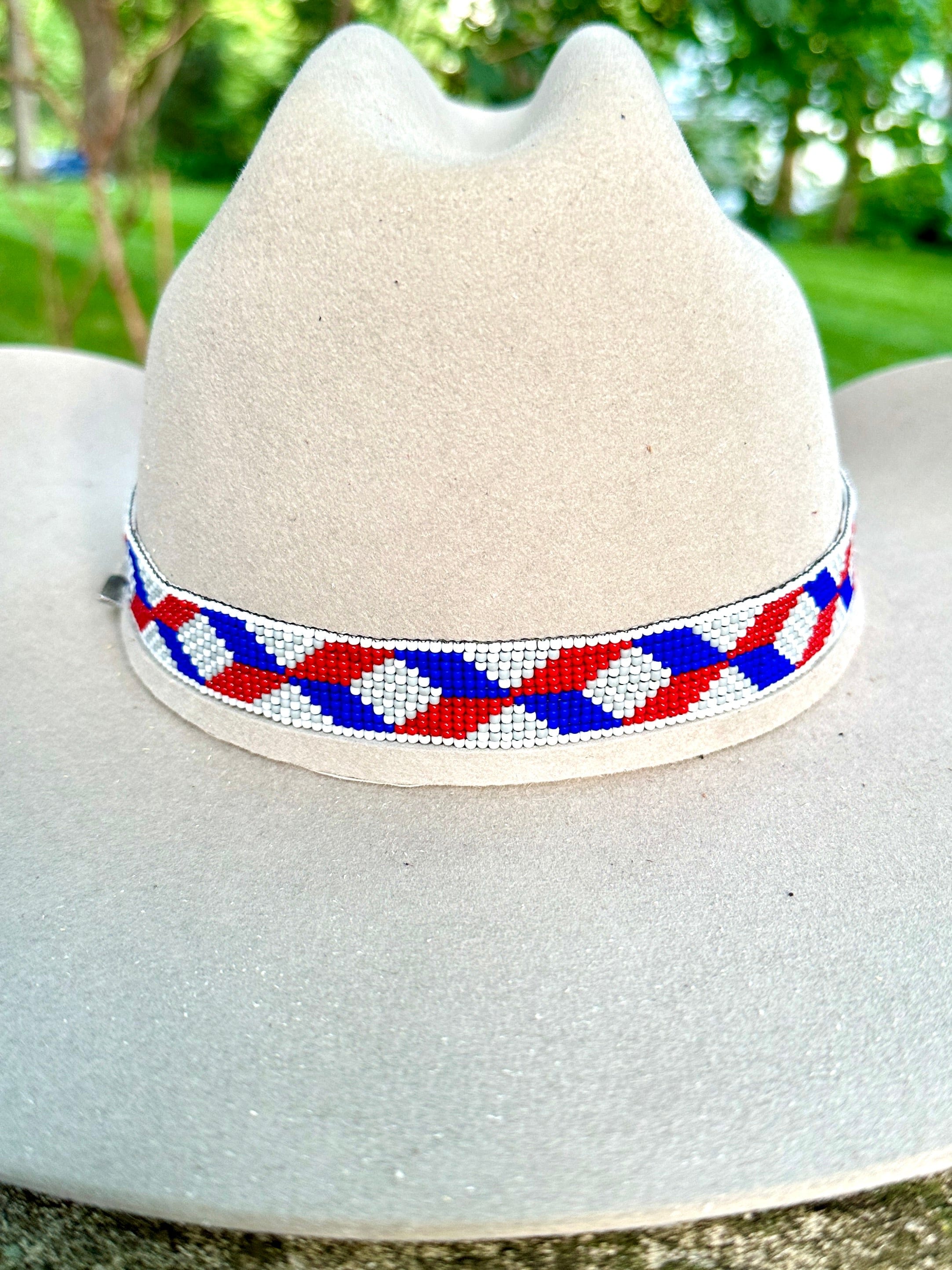 Bridger Leather Hatband Independence Day