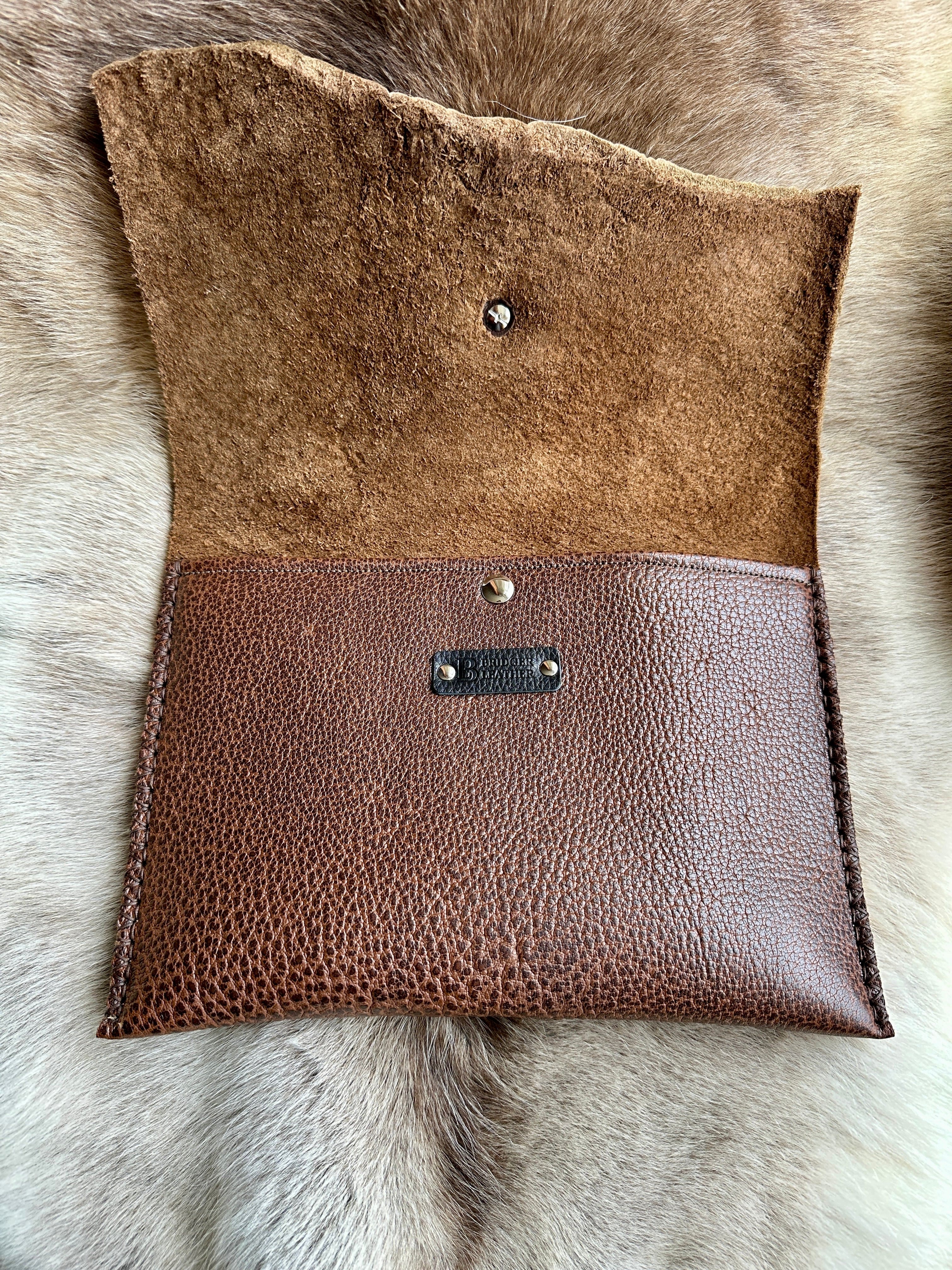 Bridger Leather Clutch Water Buffalo Clutch