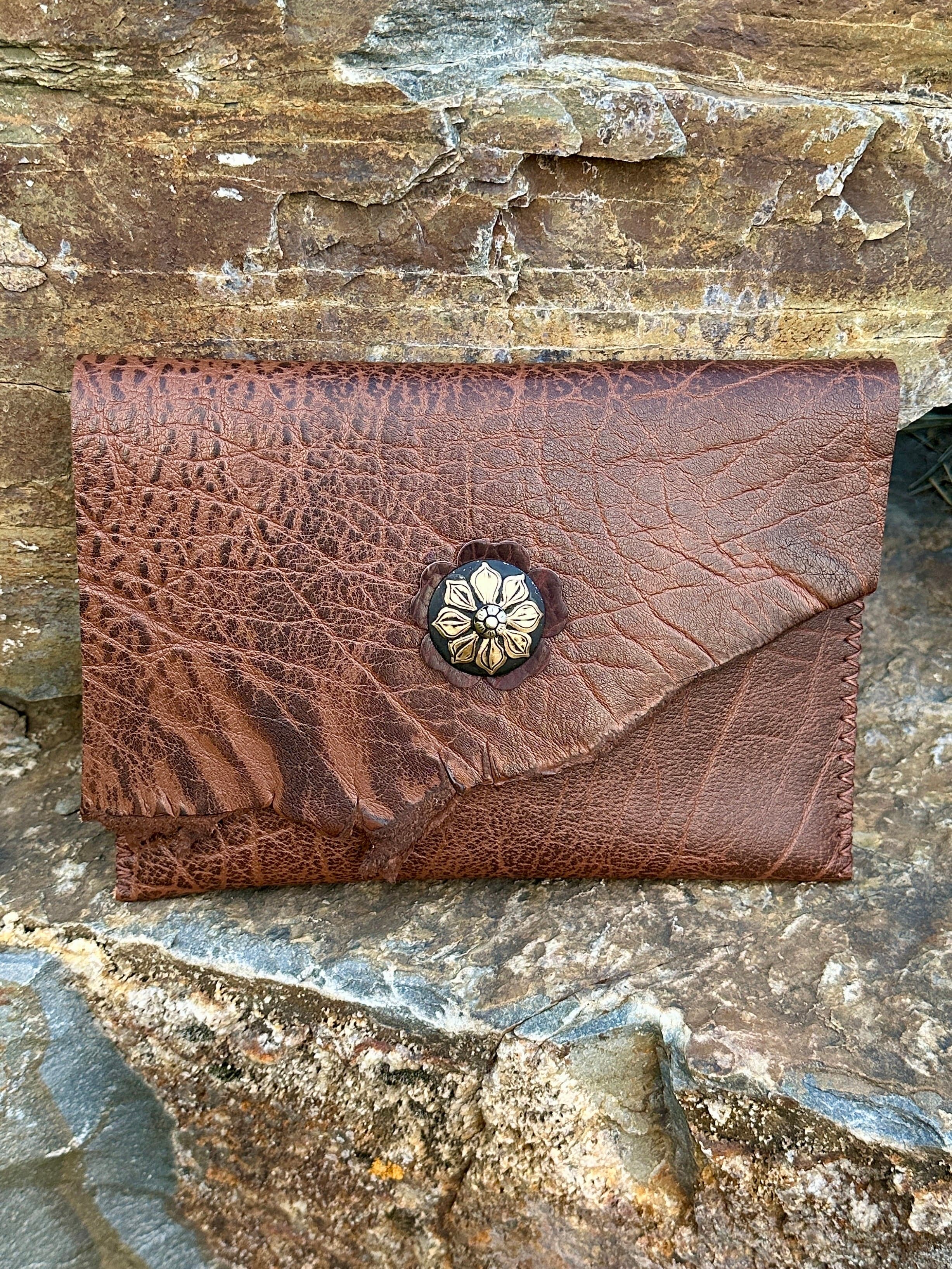 Bridger Leather Clutch Wild Flower Clutch