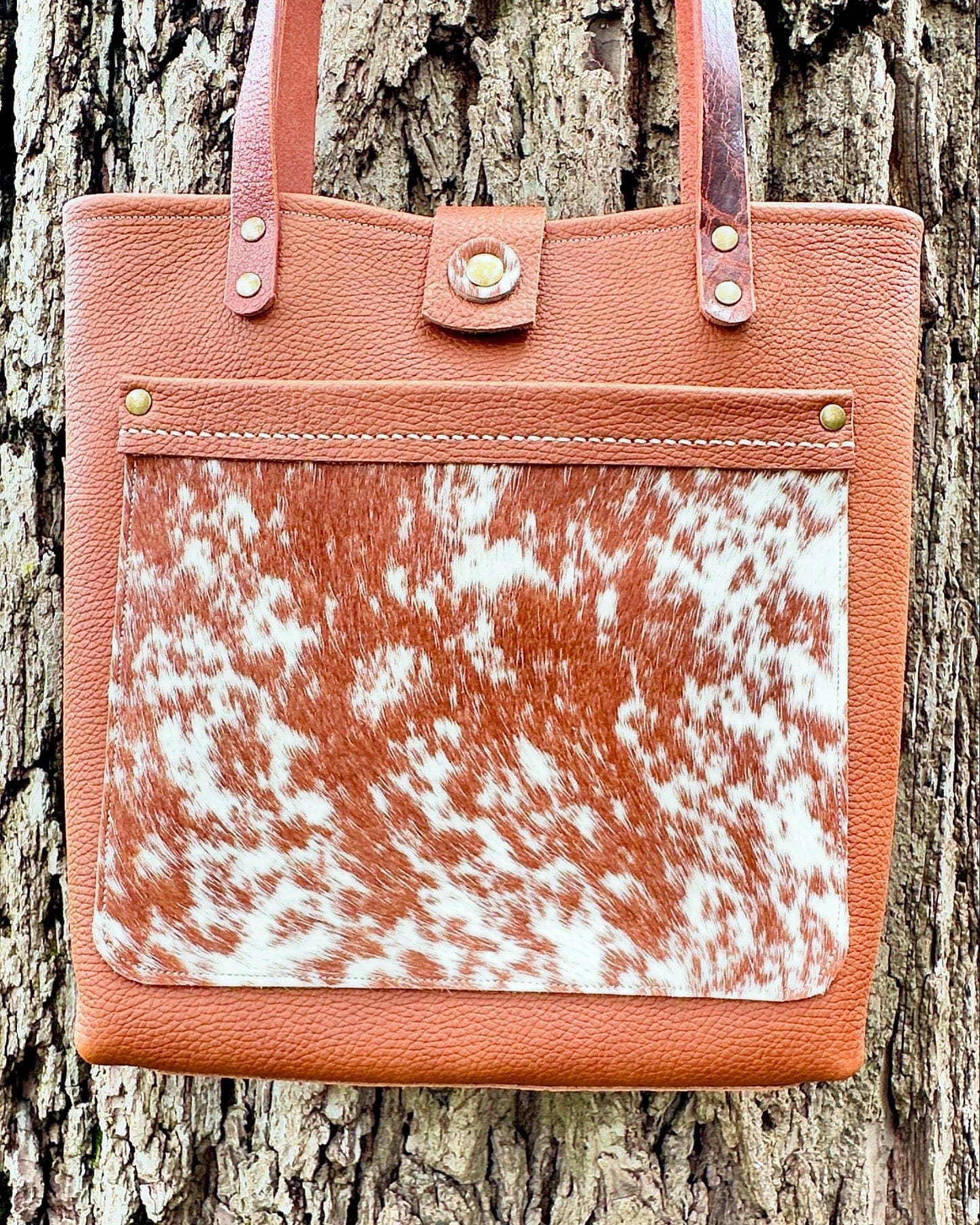 Bridger Tote in Bourbon Brown - Tote - Bridger Leather